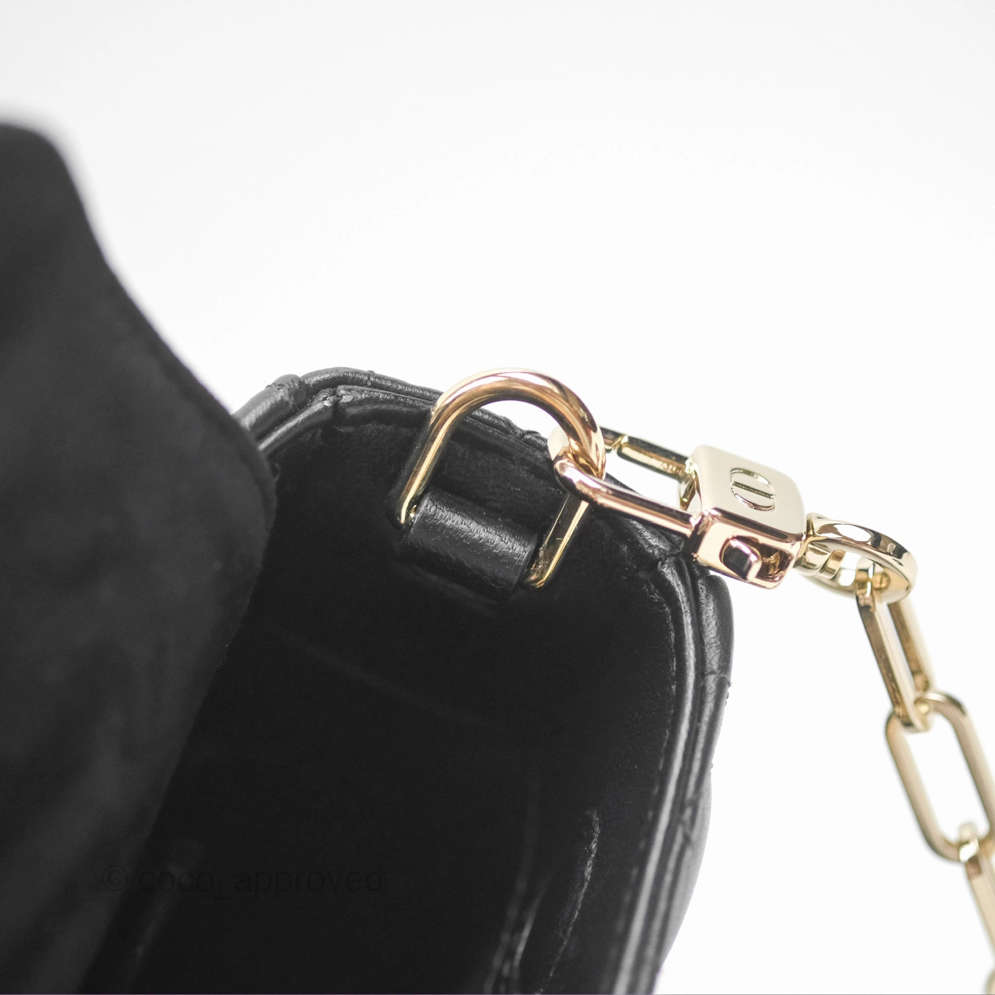 Dior Small Lady D-Joy Bag Black Lambskin Cannage Gold Hardware