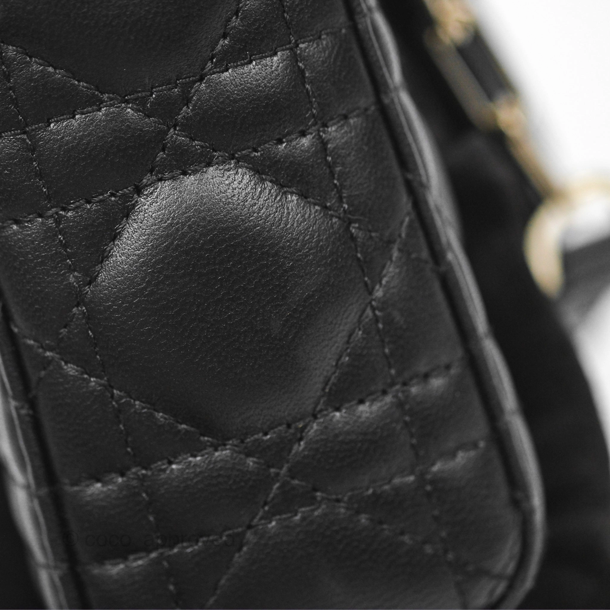 Dior Small Lady D-Joy Bag Black Lambskin Cannage Gold Hardware