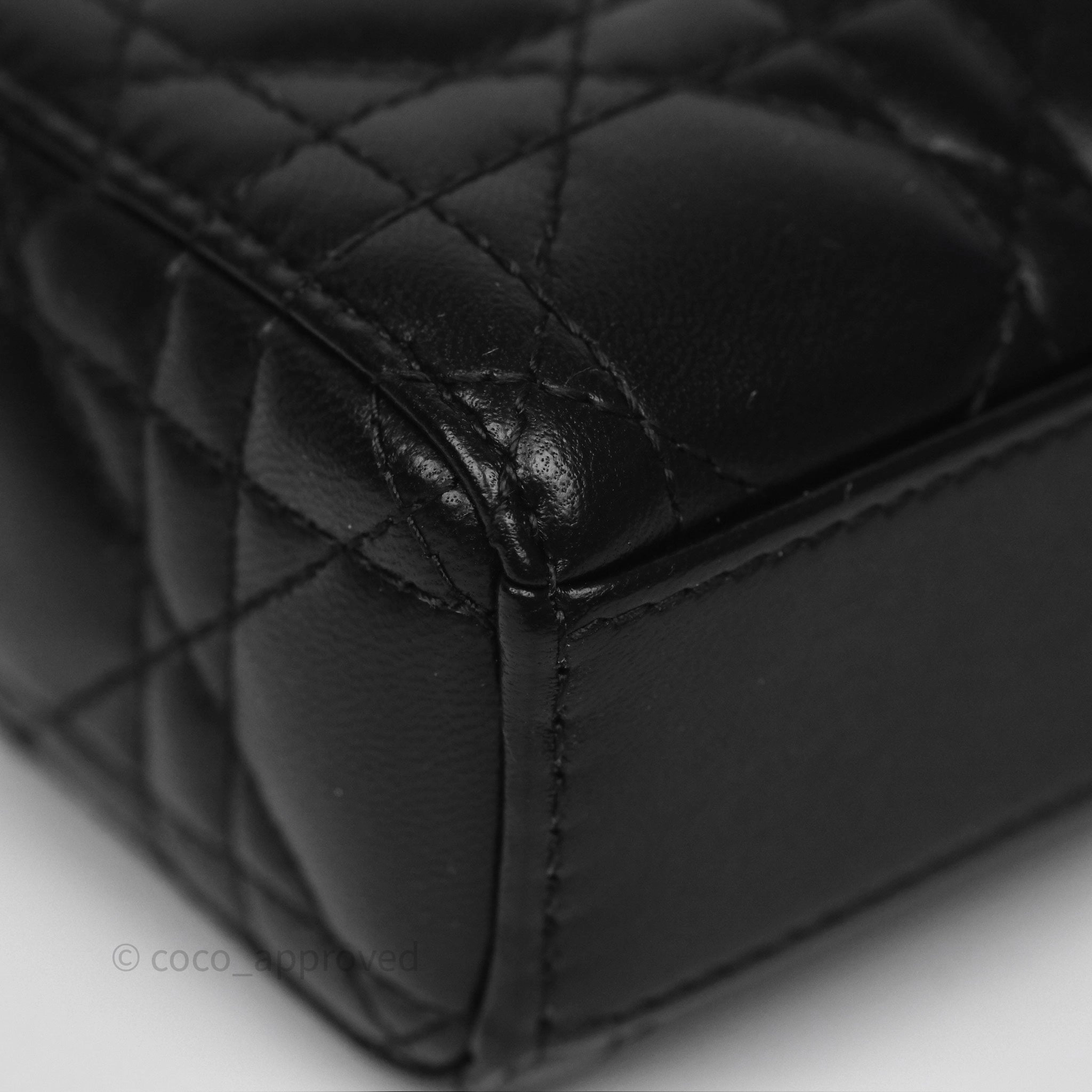 Dior Small Lady D-Joy Bag Black Lambskin Cannage Gold Hardware