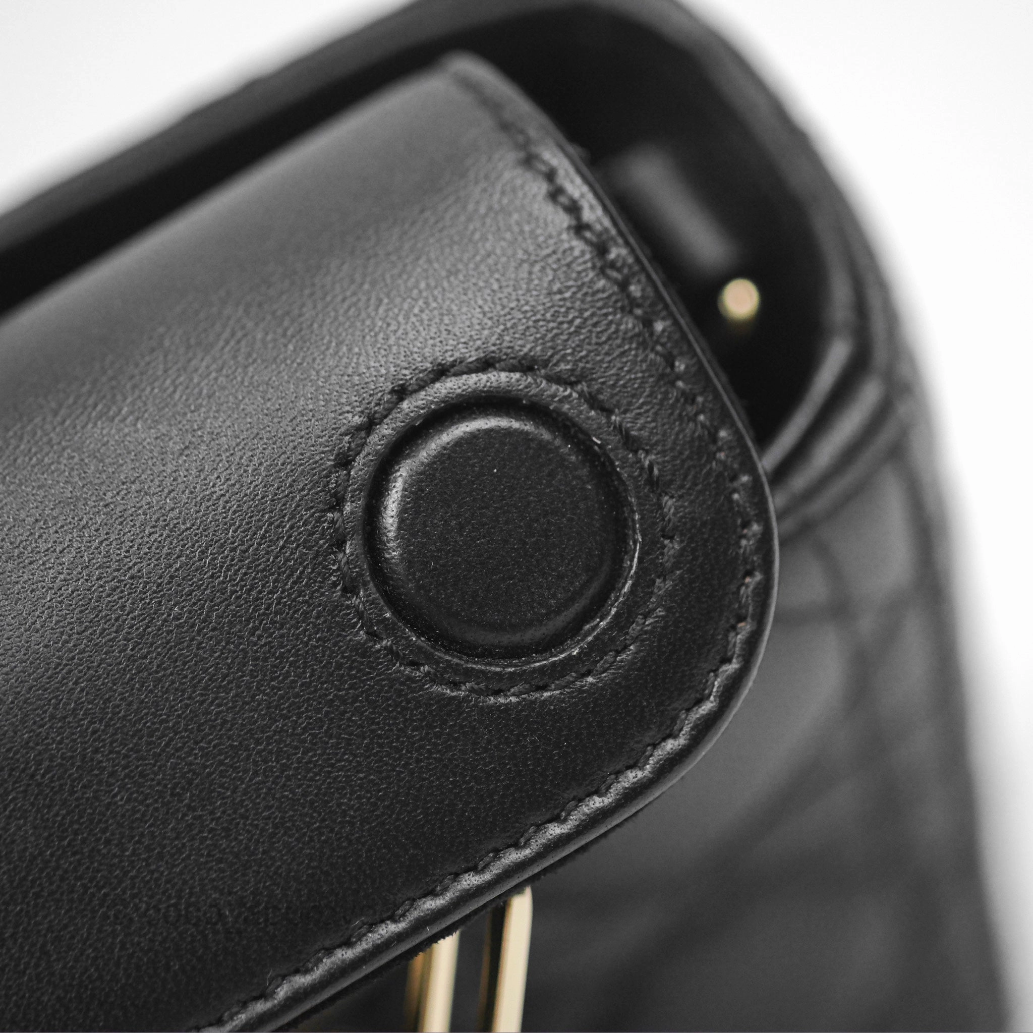 Dior Small Lady D-Joy Bag Black Lambskin Cannage Gold Hardware