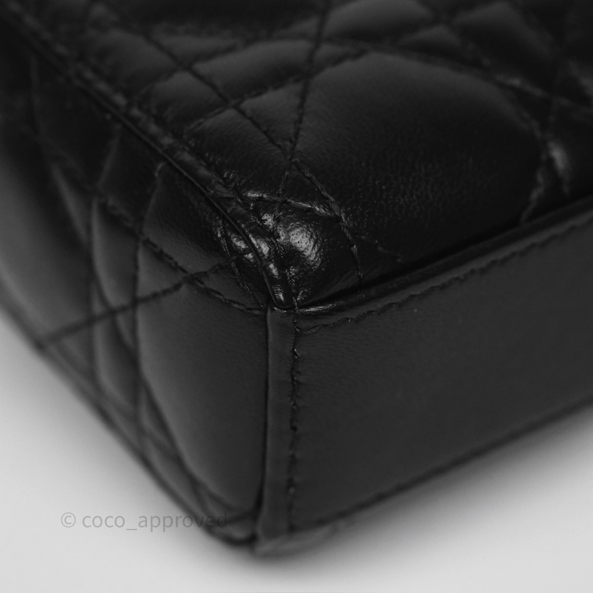 Dior Small Lady D-Joy Bag Black Lambskin Cannage Gold Hardware