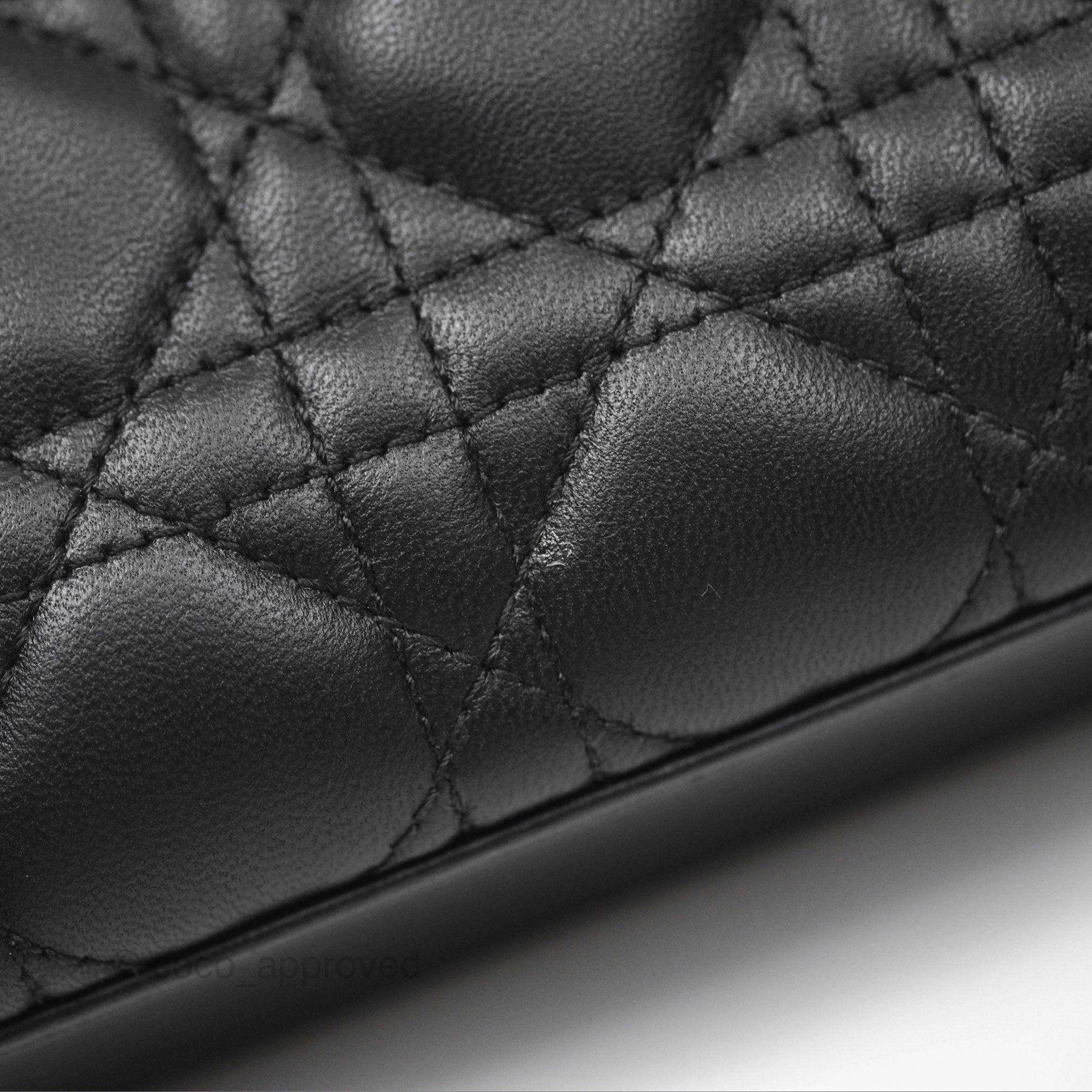 Dior Small Lady D-Joy Bag Black Lambskin Cannage Gold Hardware