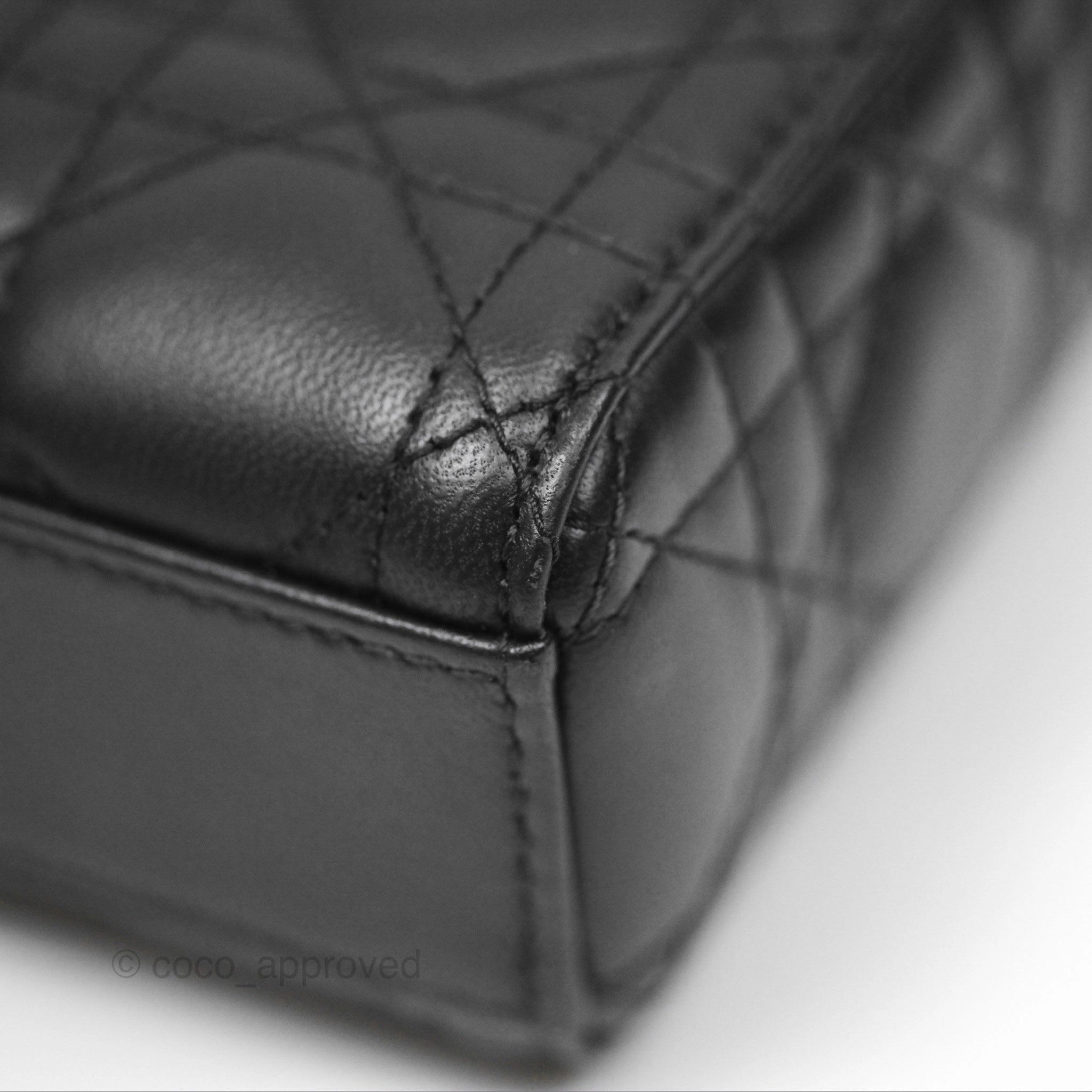 Dior Small Lady D-Joy Bag Black Lambskin Cannage Gold Hardware