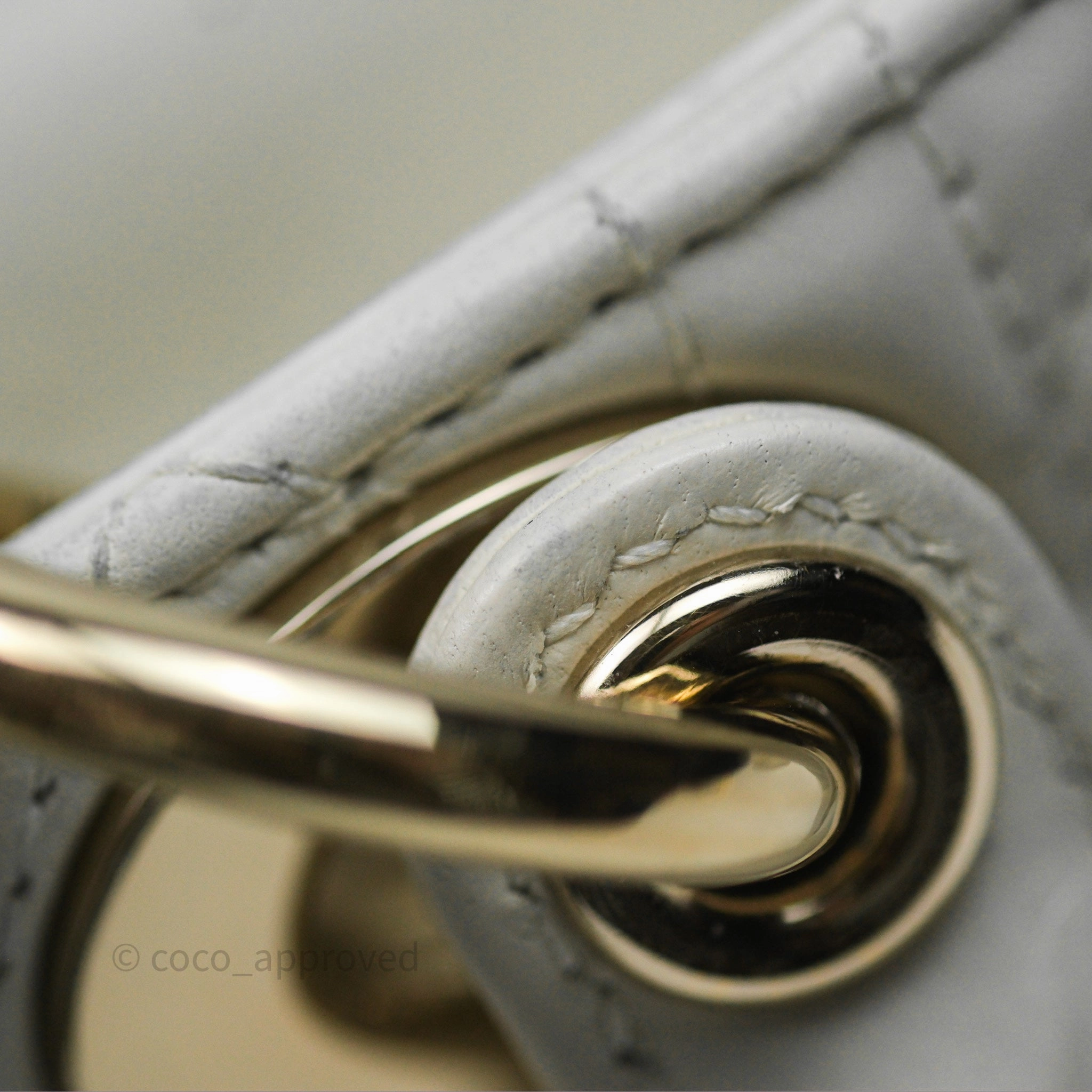 Dior Small Lady D-Joy Bag Ivory White Lambskin Cannage Gold Hardware