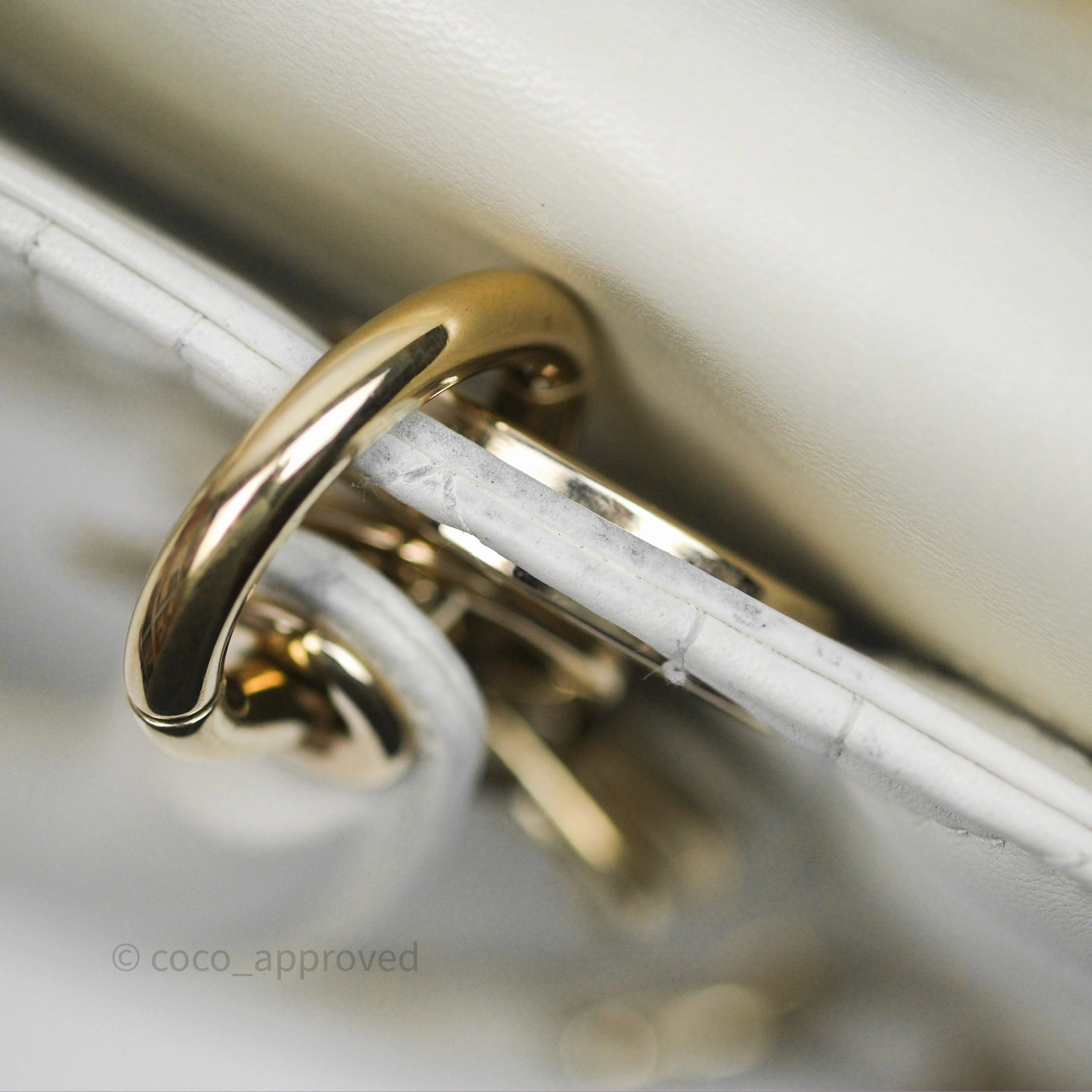 Dior Small Lady D-Joy Bag Ivory White Lambskin Cannage Gold Hardware