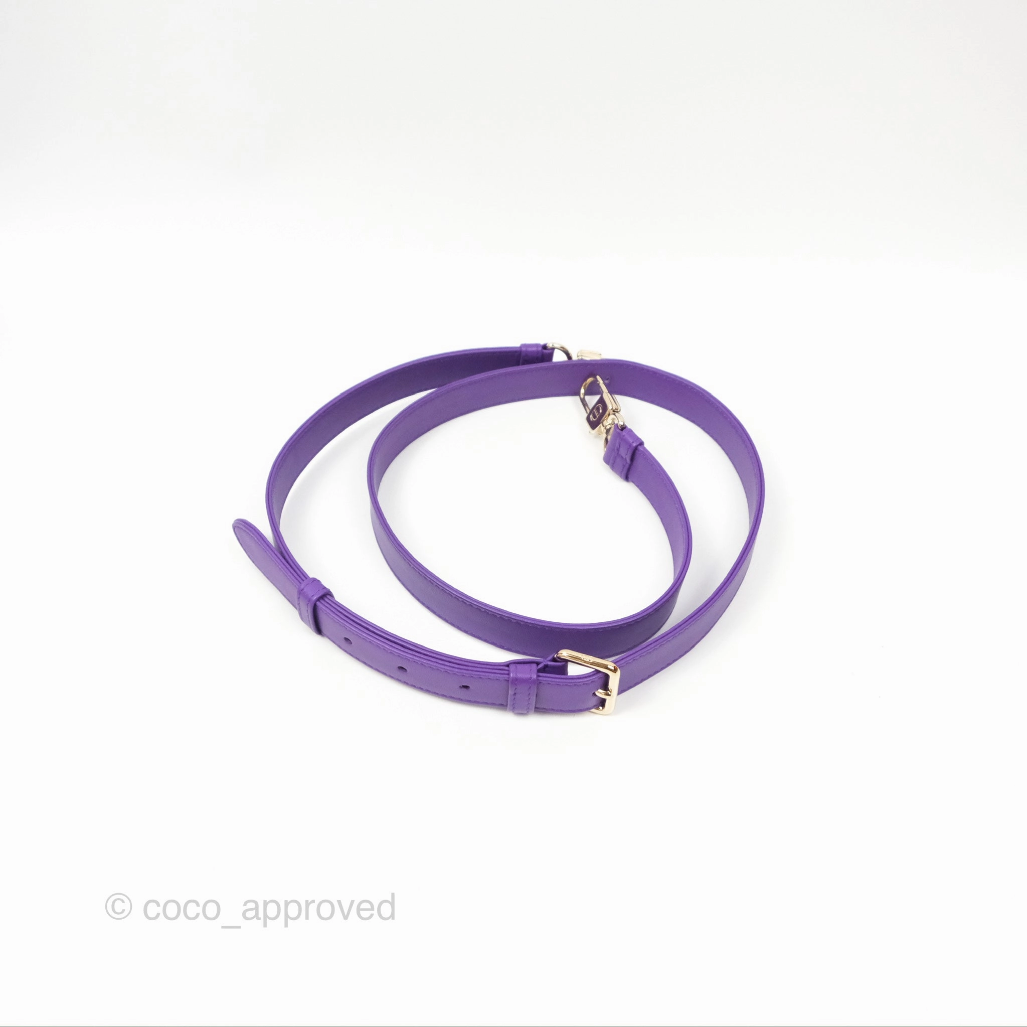 Dior Small Lady D-Joy Bag Purple Lambskin Cannage Gold Hardware