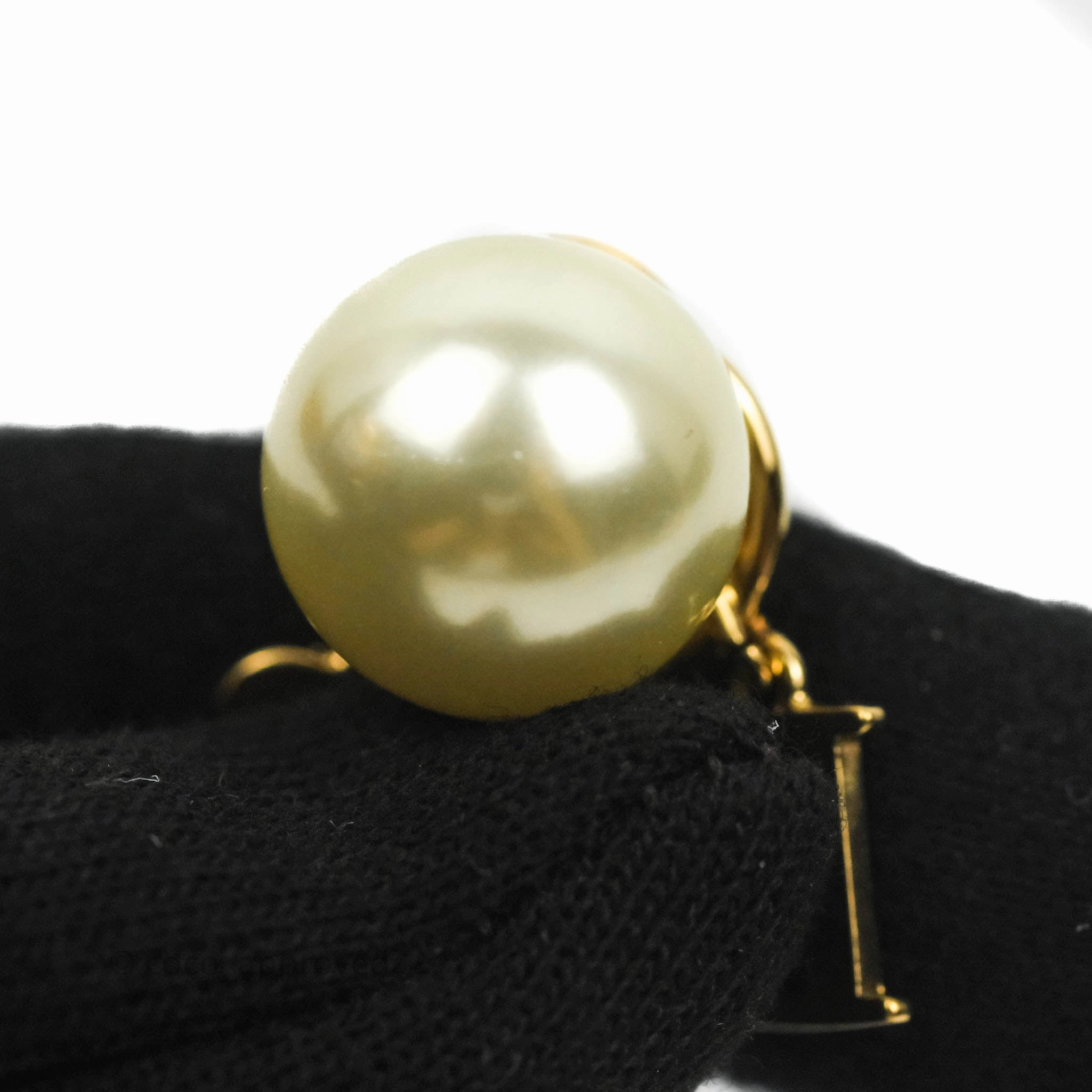 Dior Tribales Pearl Crystal D.I.O.R. Earrings Gold Tone