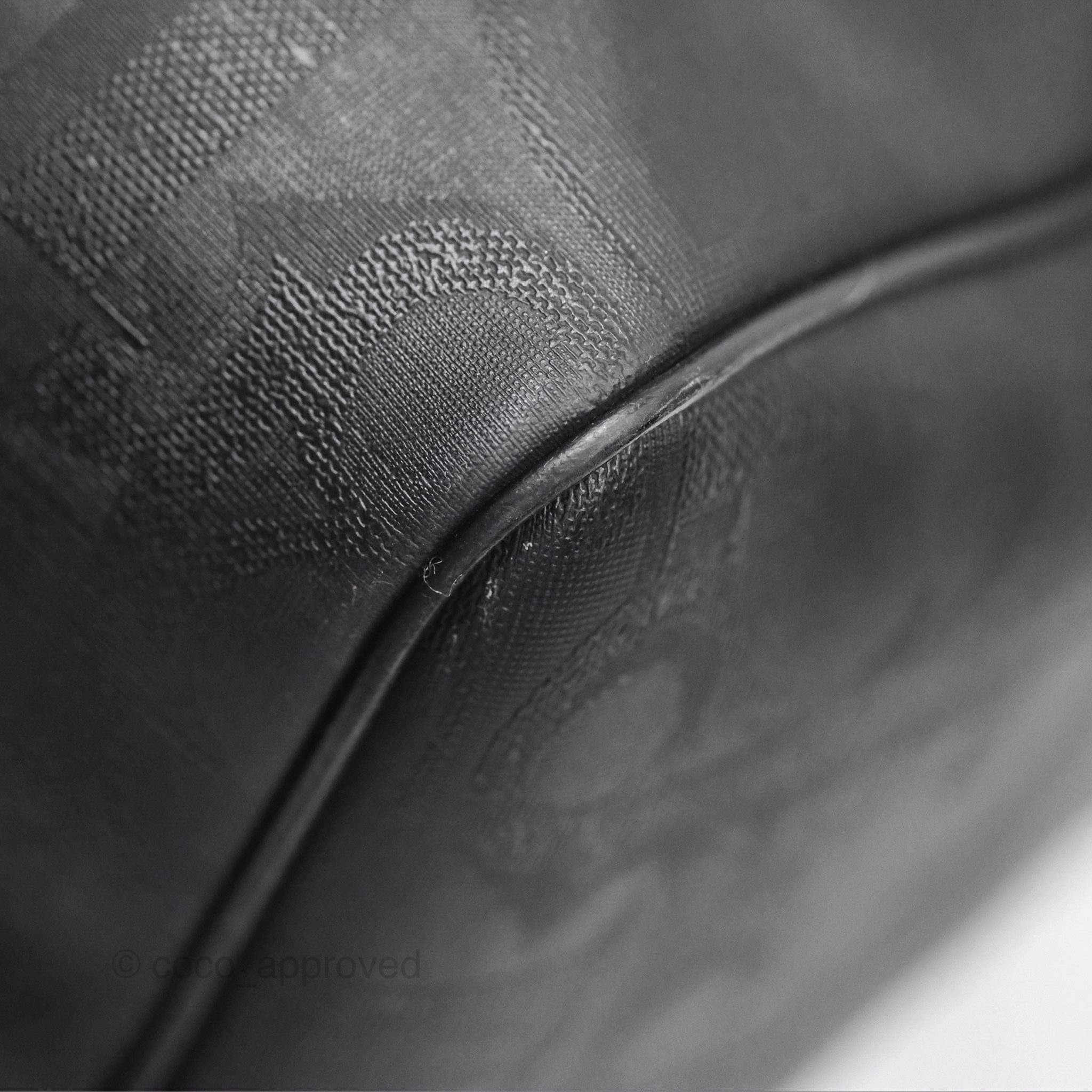 Dior Vintage Trotter Boston Duffle Bag Oblique Black