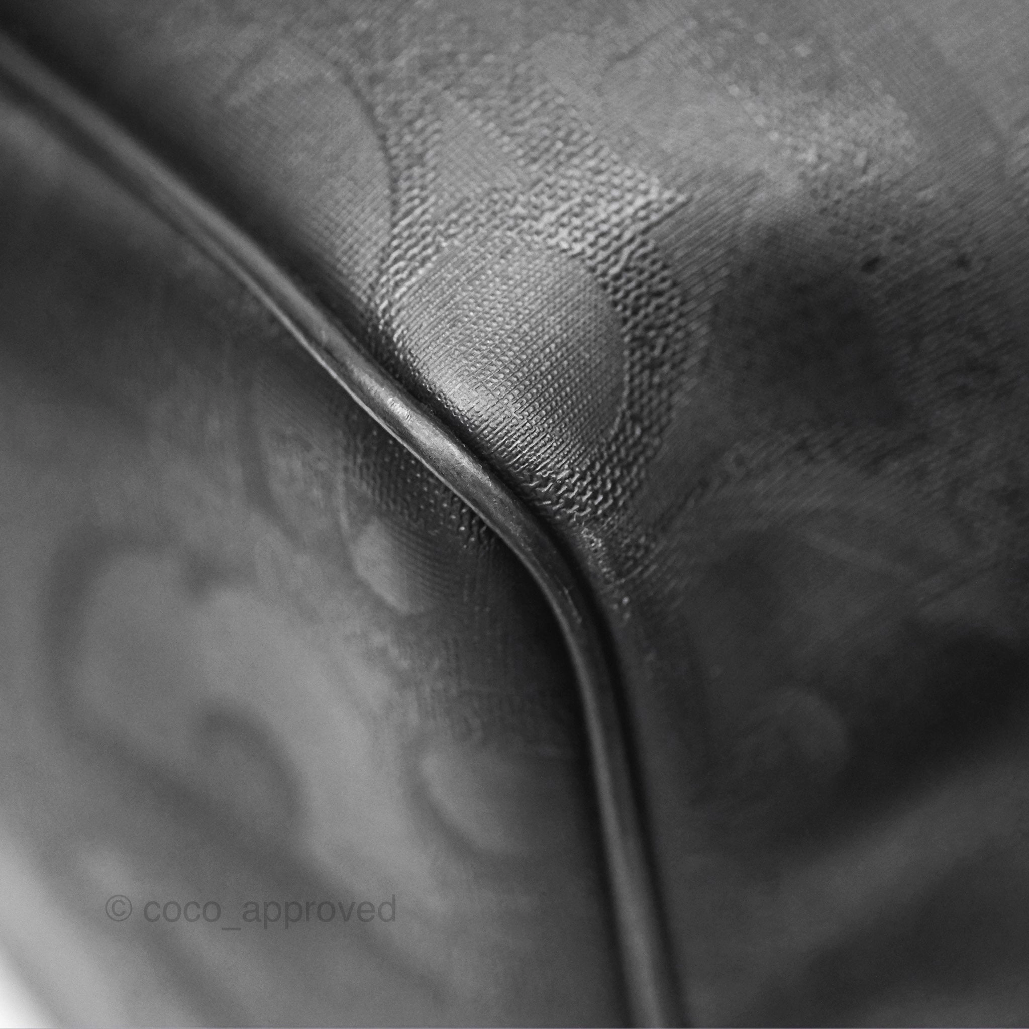 Dior Vintage Trotter Boston Duffle Bag Oblique Black
