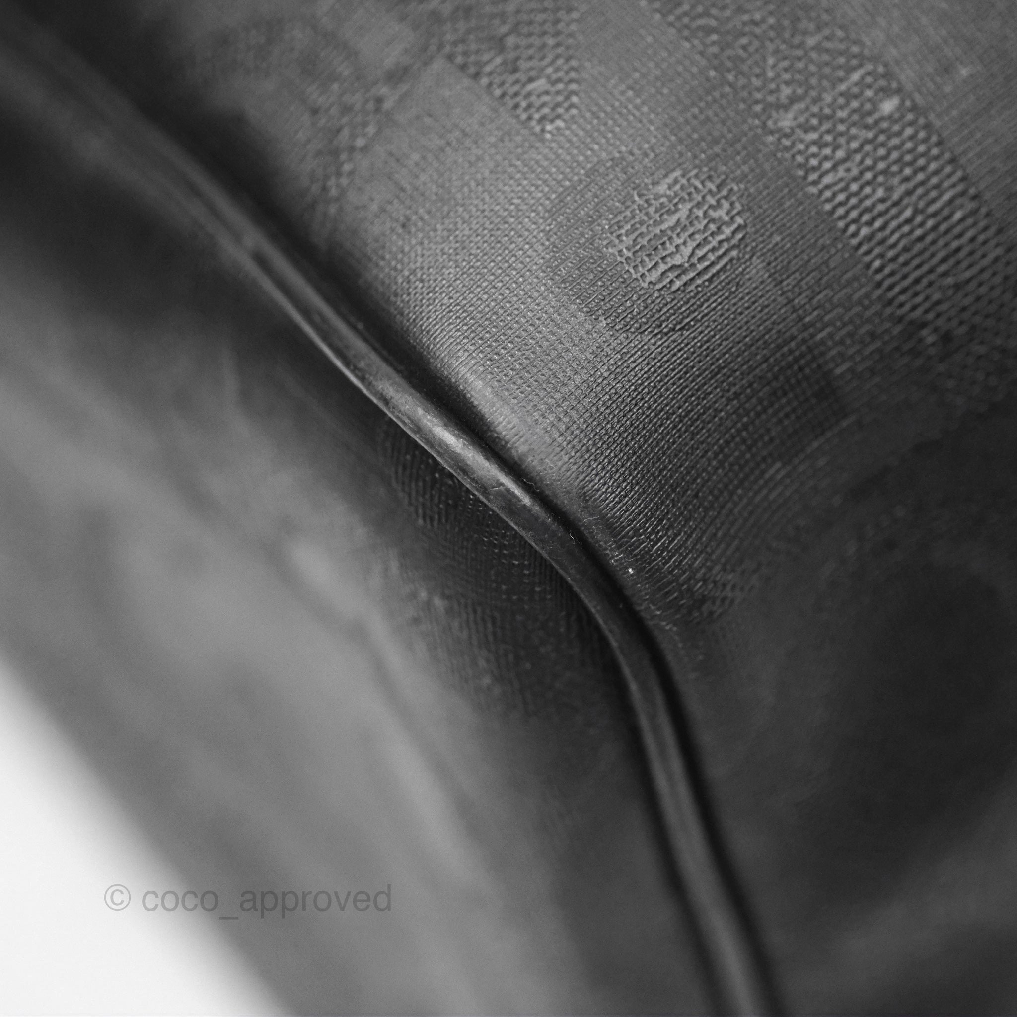 Dior Vintage Trotter Boston Duffle Bag Oblique Black