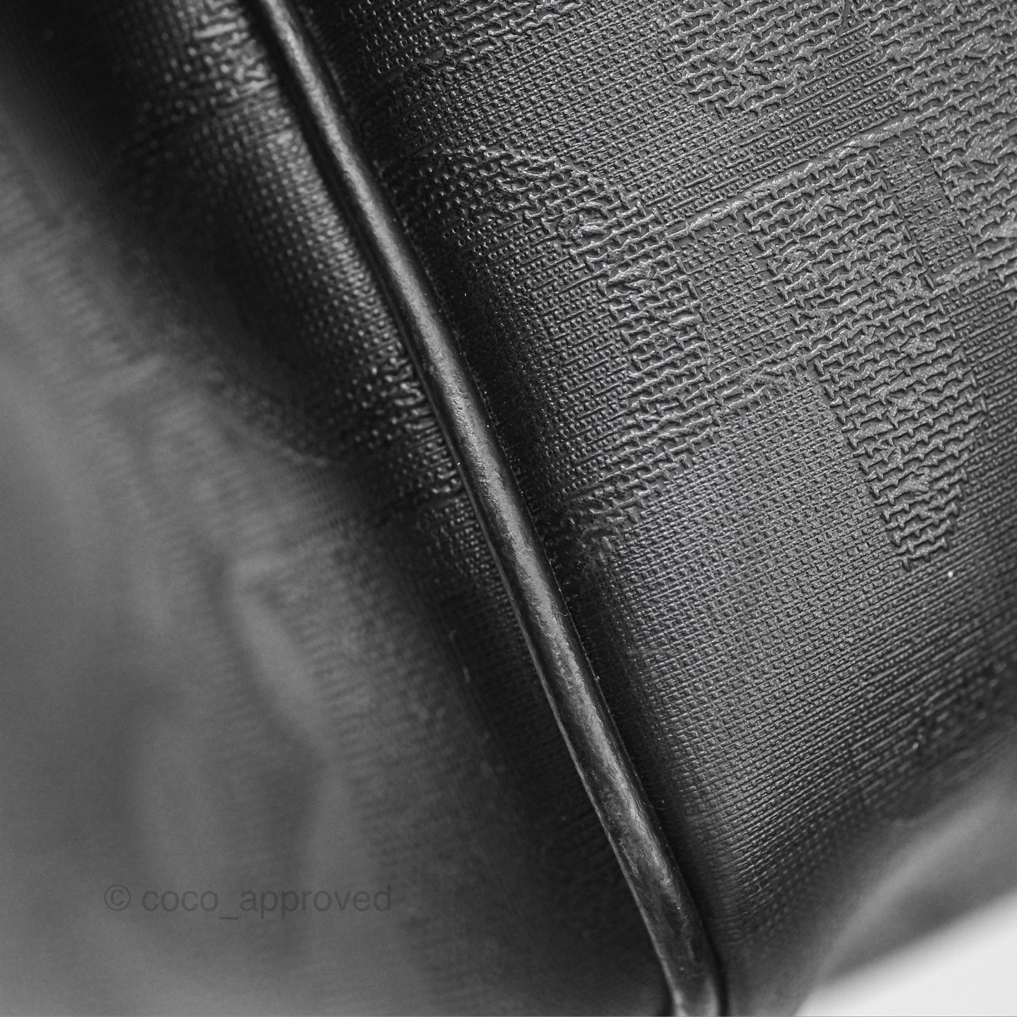 Dior Vintage Trotter Boston Duffle Bag Oblique Black