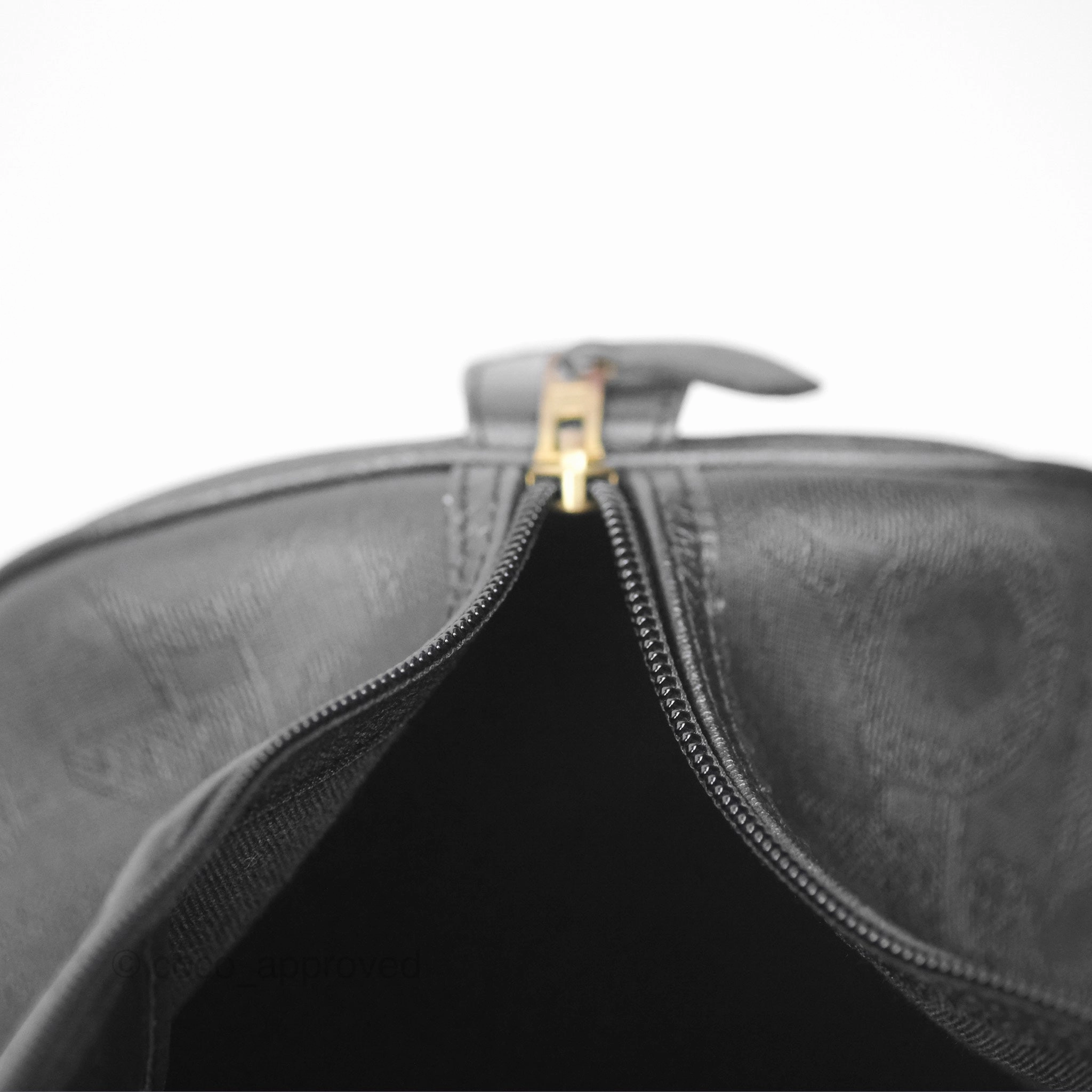 Dior Vintage Trotter Boston Duffle Bag Oblique Black