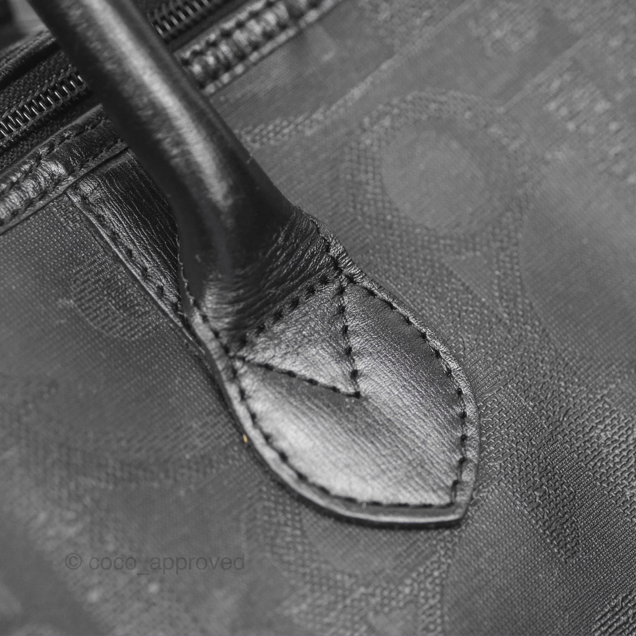 Dior Vintage Trotter Boston Duffle Bag Oblique Black