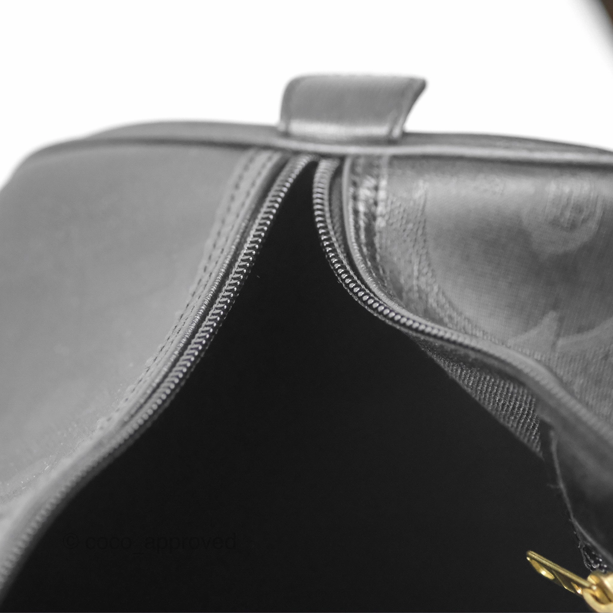 Dior Vintage Trotter Boston Duffle Bag Oblique Black