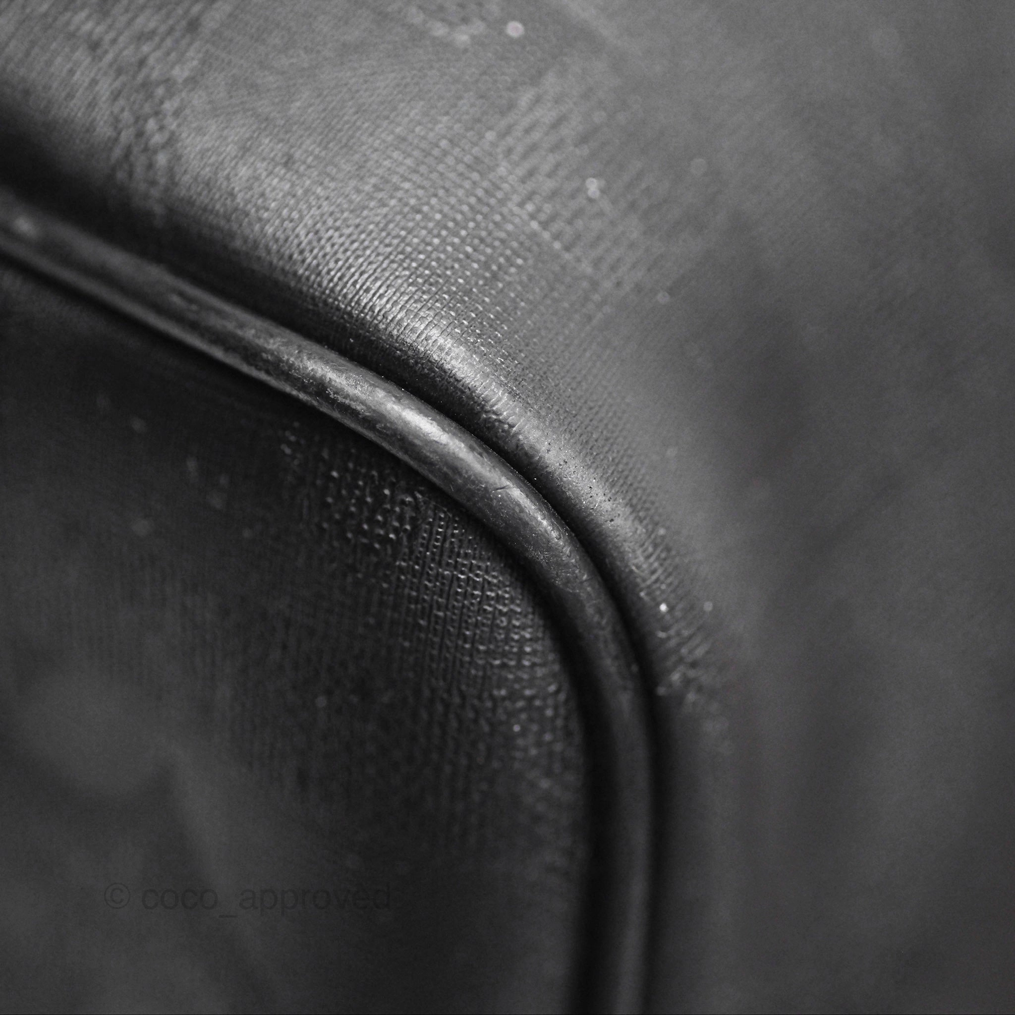 Dior Vintage Trotter Boston Duffle Bag Oblique Black