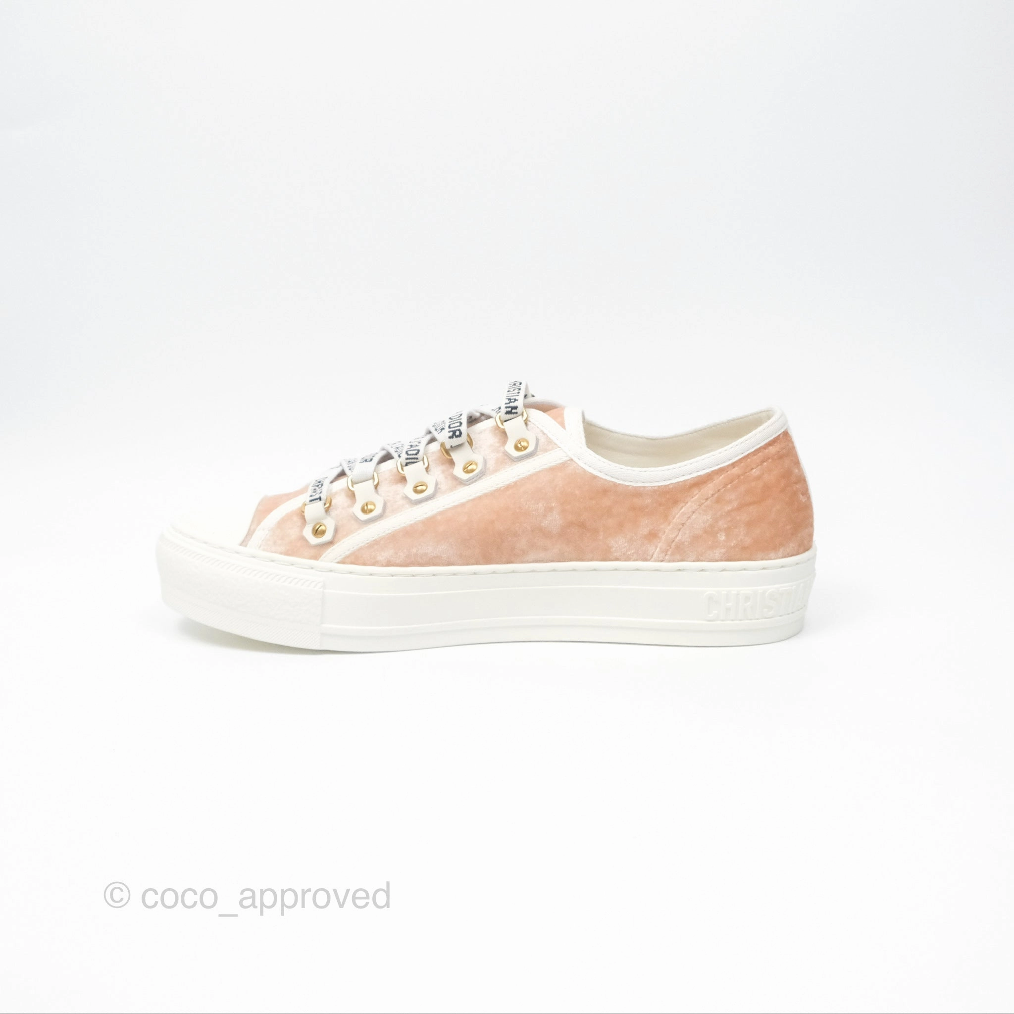 Dior Walk'N'Dior Low Top Sneakers Nude Size 38