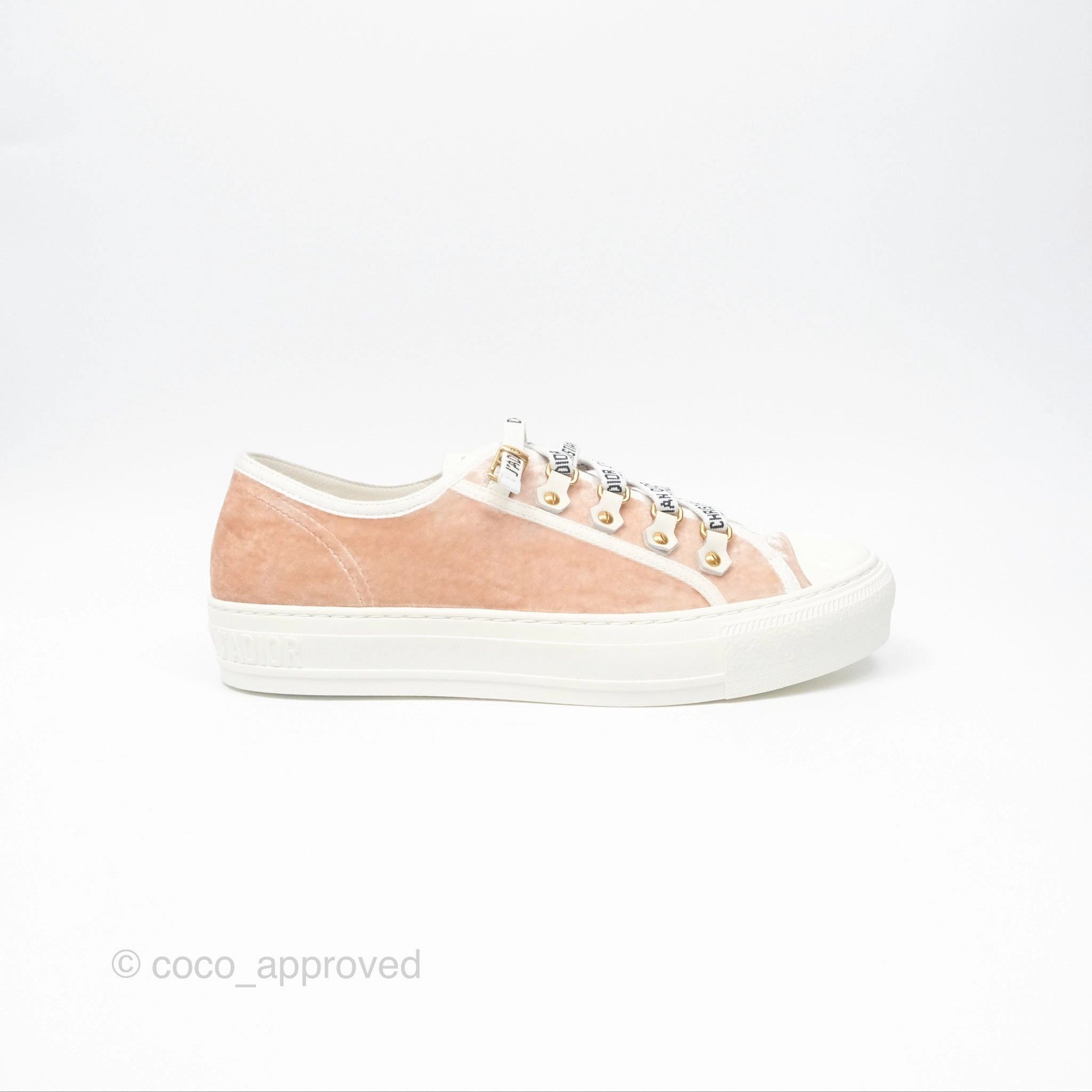 Dior Walk'N'Dior Low Top Sneakers Nude Size 38