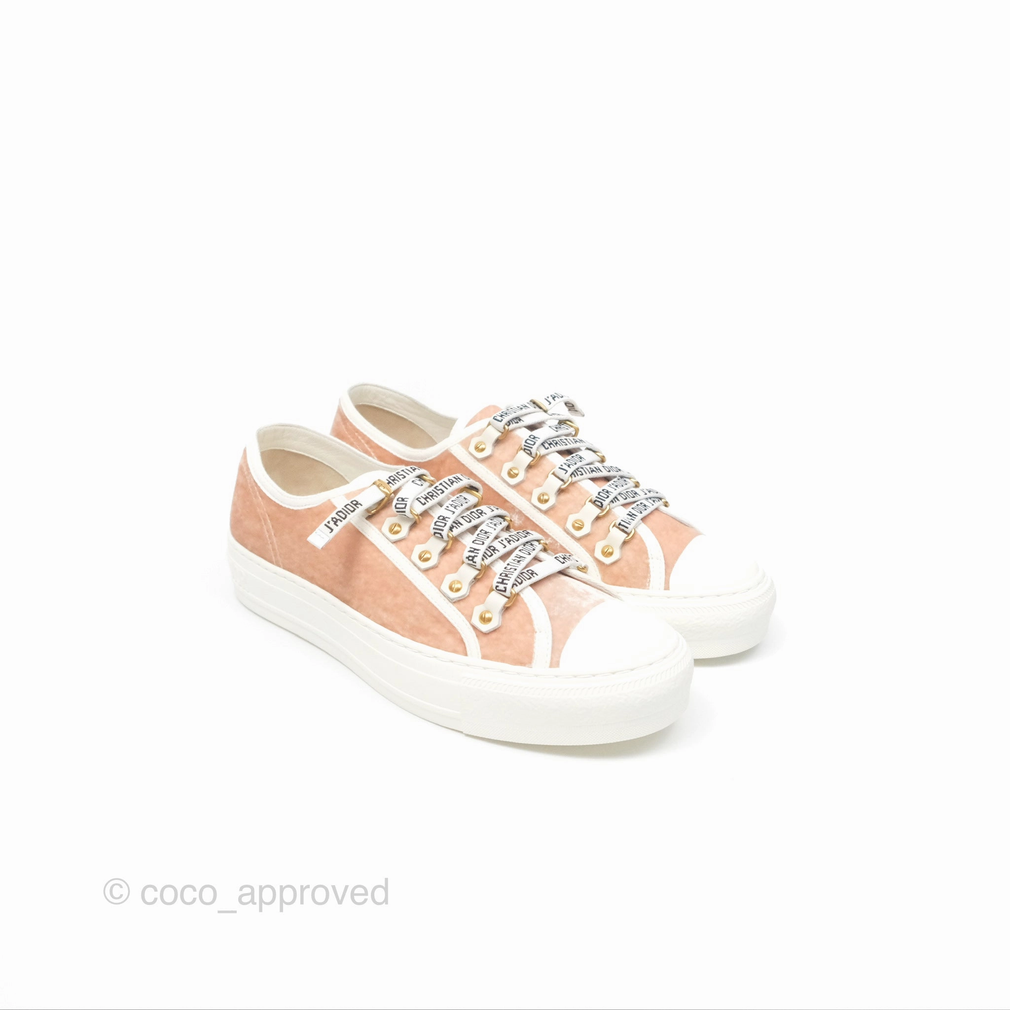 Dior Walk'N'Dior Low Top Sneakers Nude Size 38