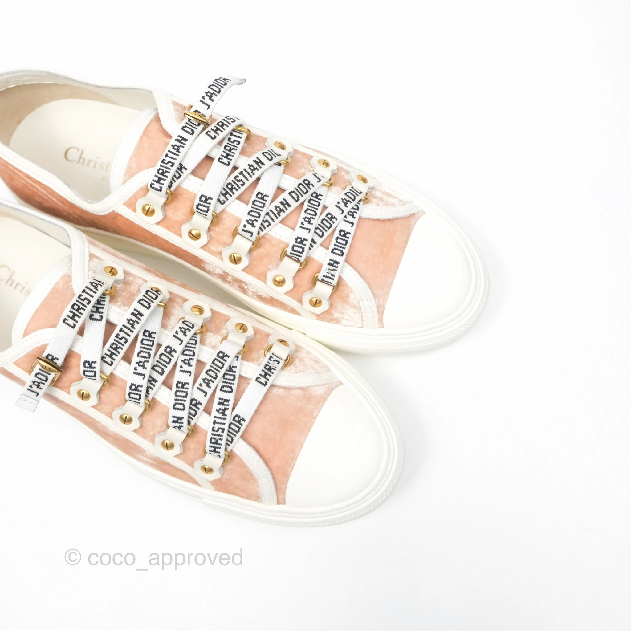 Dior Walk'N'Dior Low Top Sneakers Nude Size 38