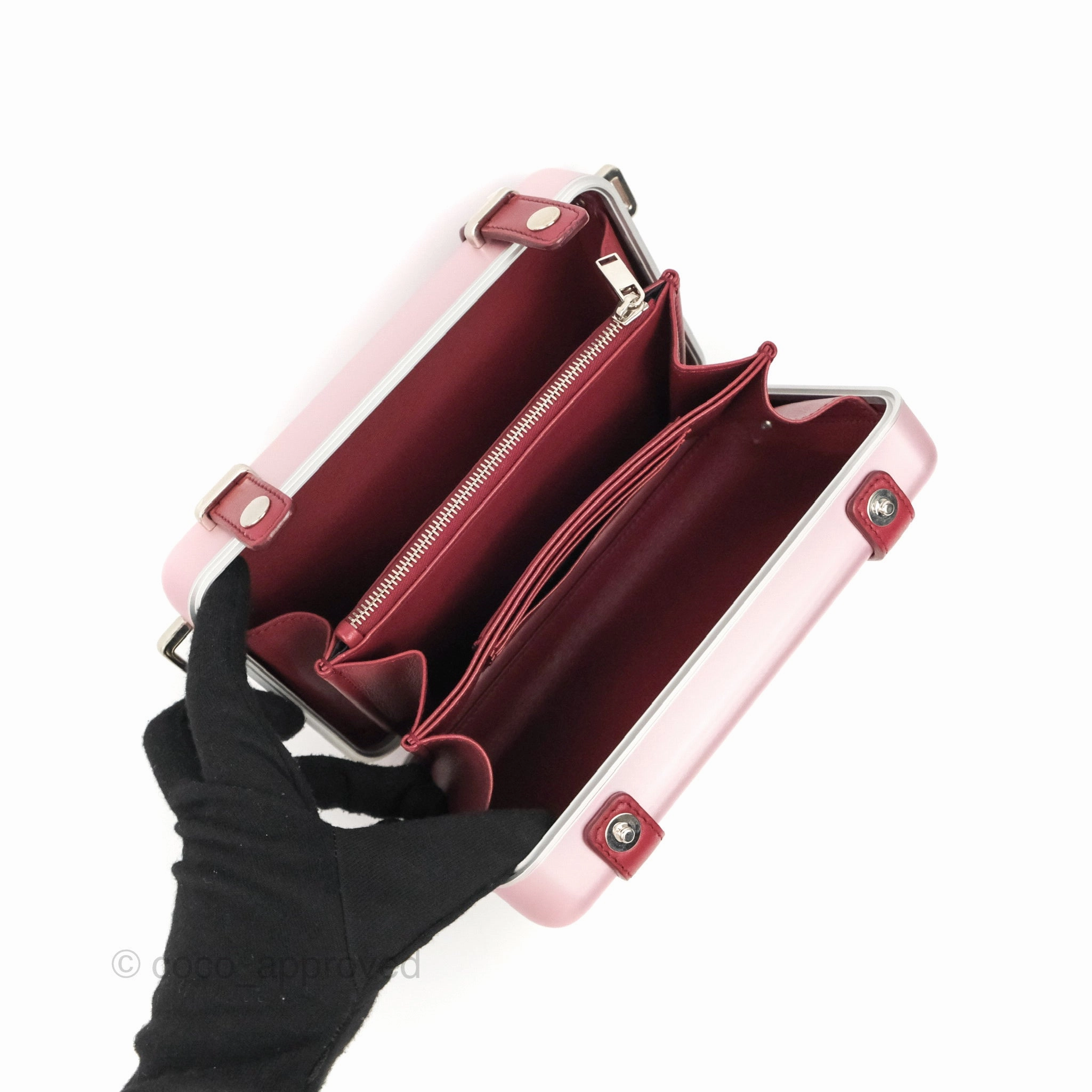 Dior x Rimowa Aluminum Personal Clutch Rose
