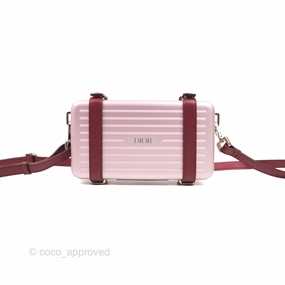 Dior x Rimowa Aluminum Personal Clutch Rose