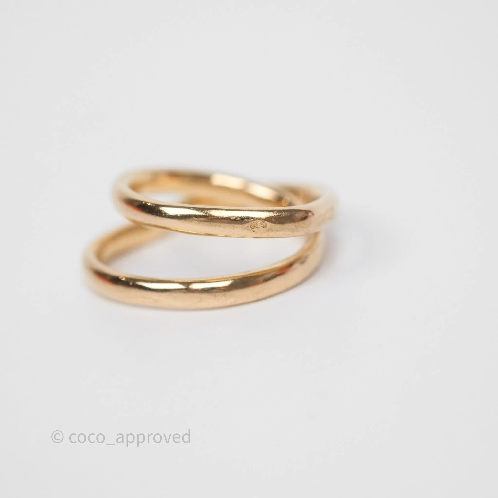 Hermes Bague Vertige Coeur MM Or Rose Ring 18k Size 51