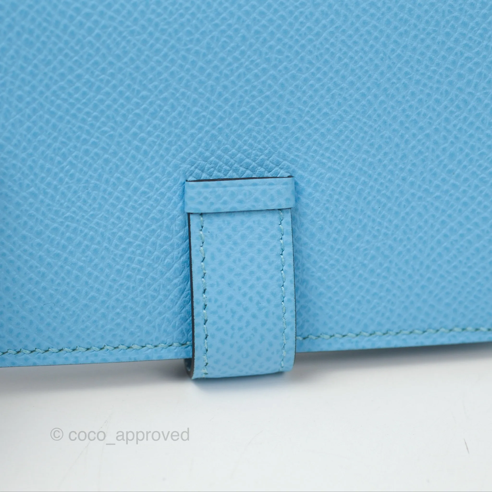 Hermes Bearn Mini Wallet Epsom Bleu Du Nord Palladium Hardware