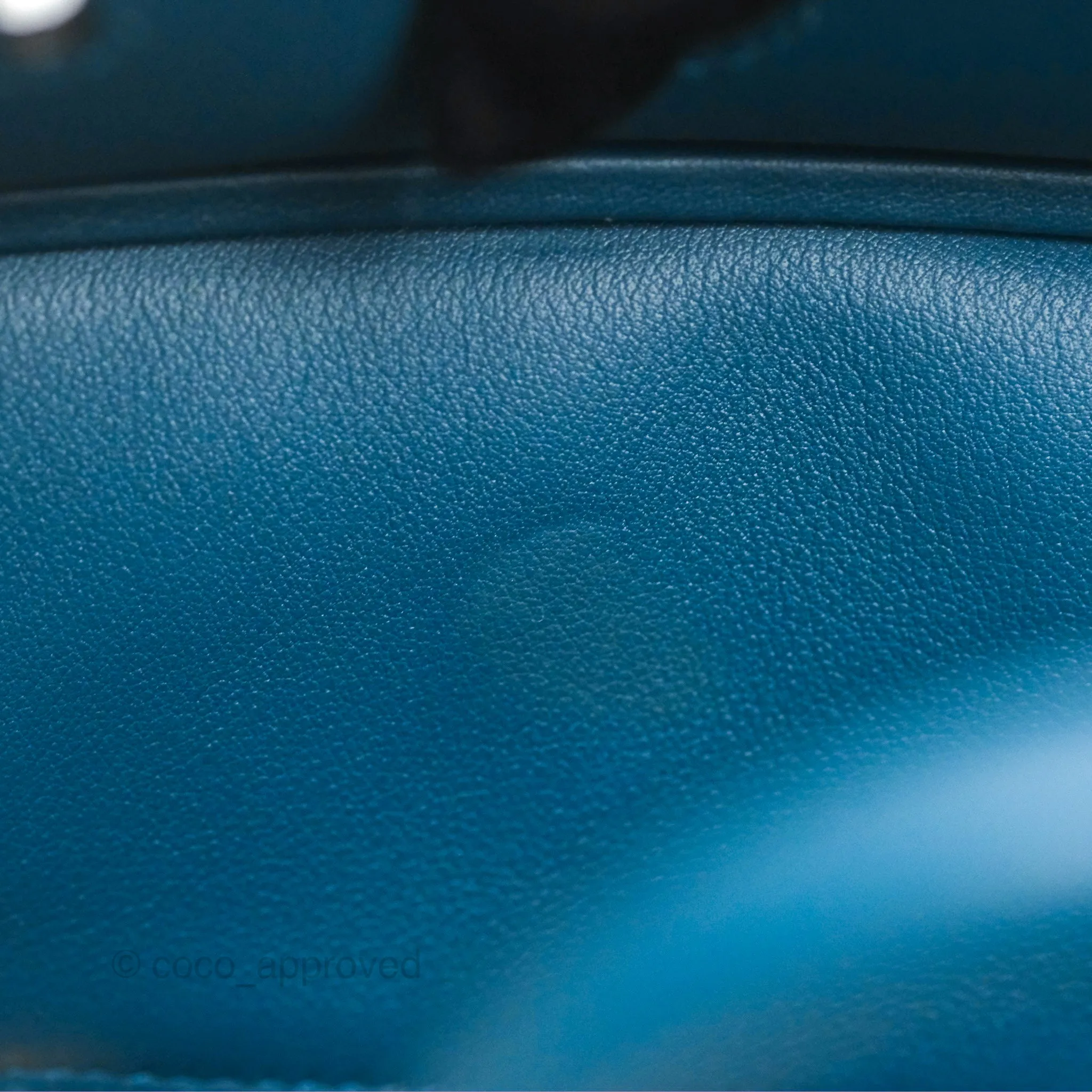 Hermes Birkin 25 Retourne Bleu Colvert Swift Gold Hardware