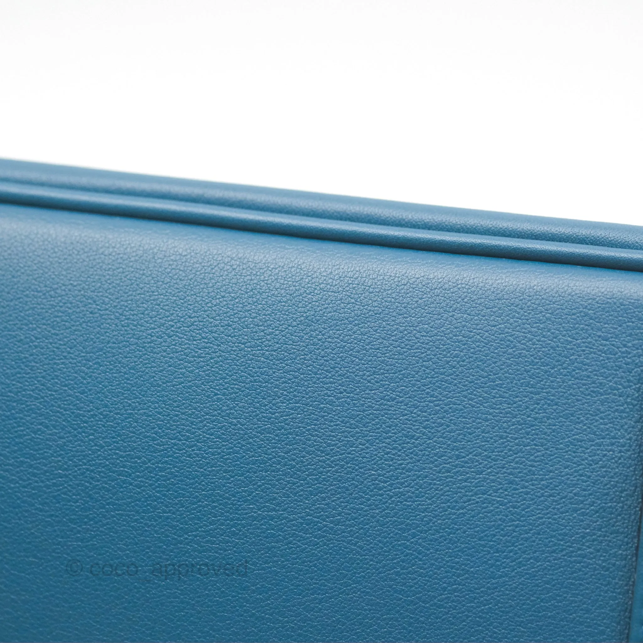 Hermes Birkin 25 Retourne Bleu Colvert Swift Gold Hardware