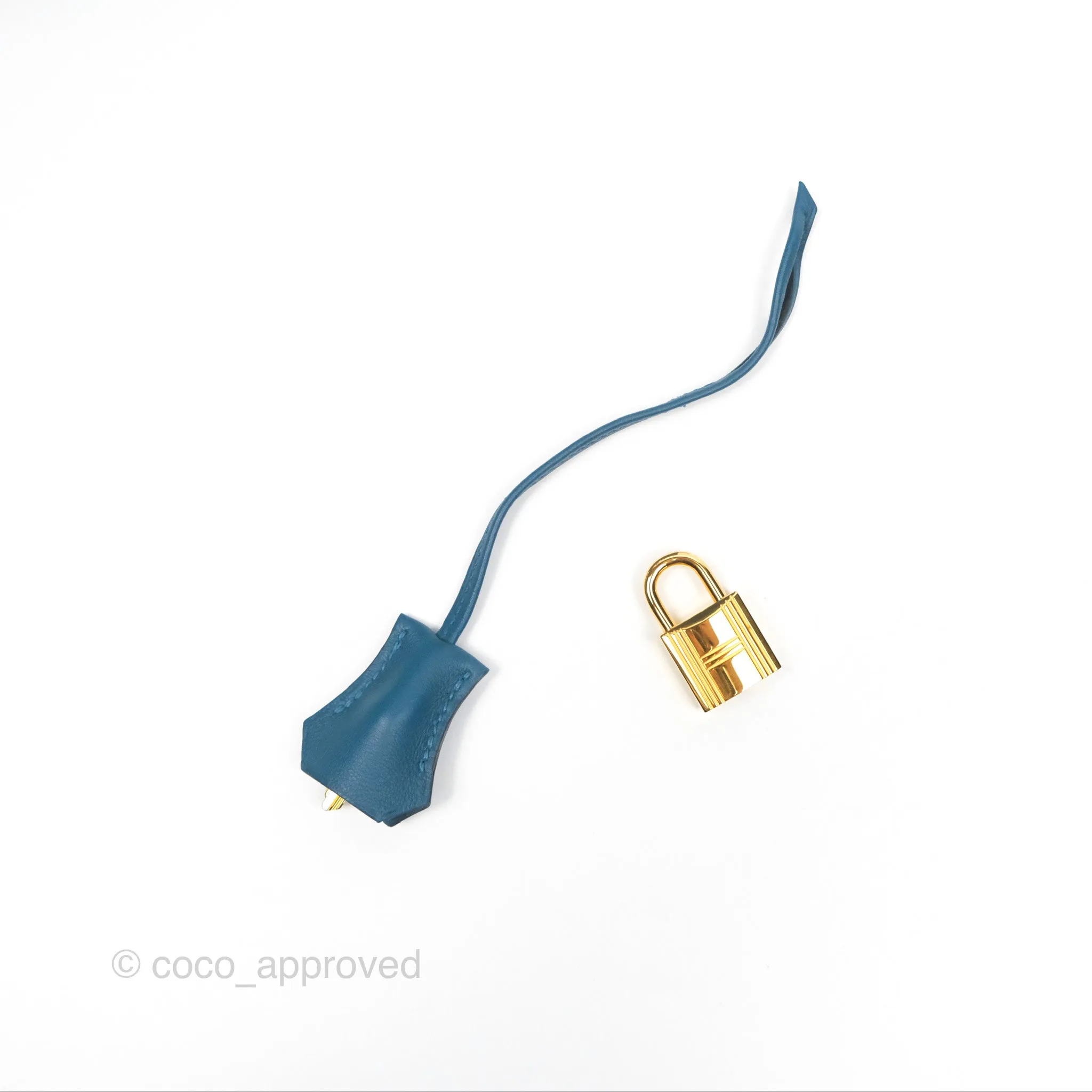 Hermes Birkin 25 Retourne Bleu Colvert Swift Gold Hardware