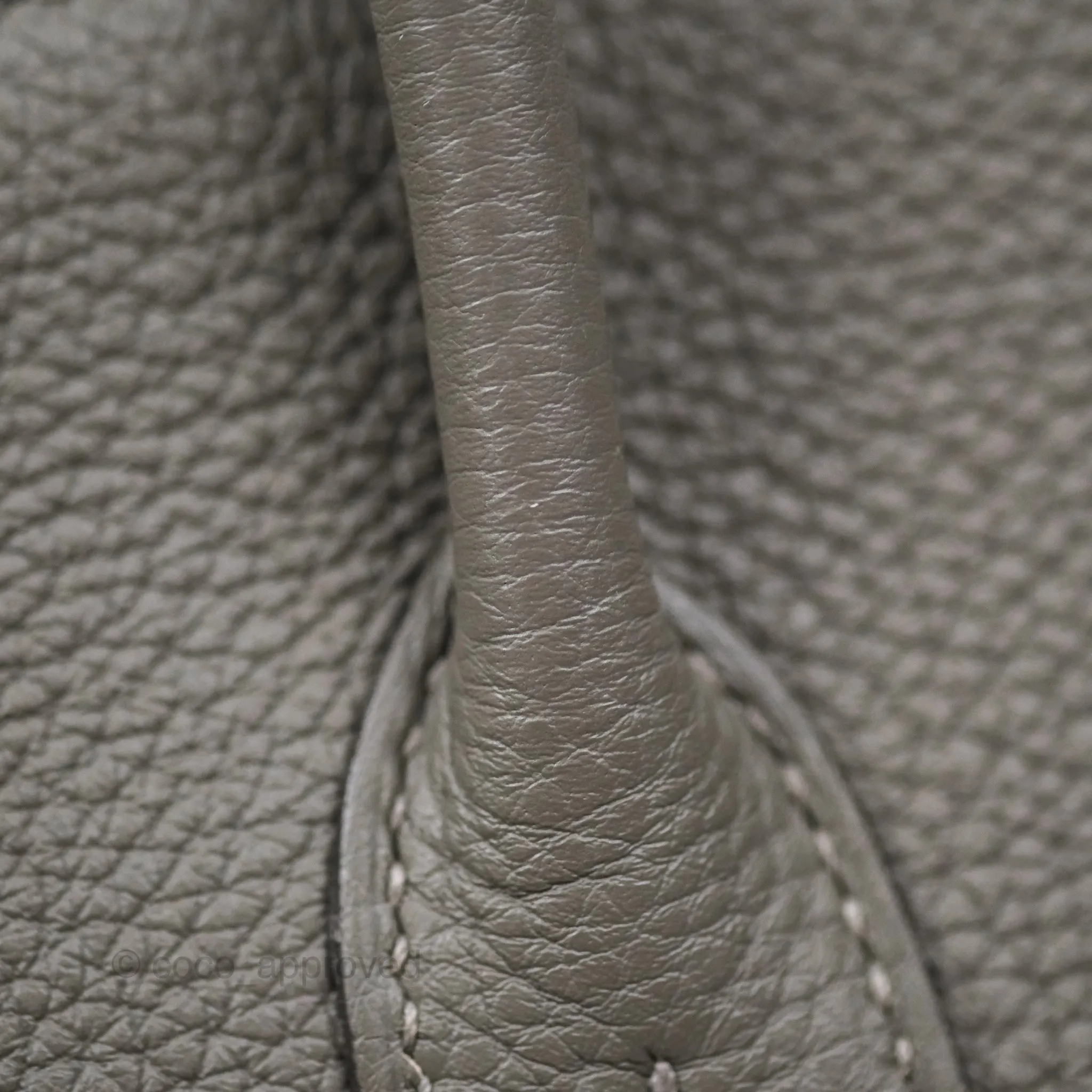 Hermes Birkin 25 Retourne Gris Meyer 0L Togo Gold Hardware