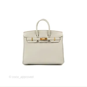 Hermes Birkin 25 Retourne Gris Perle 80 Togo Gold Hardware