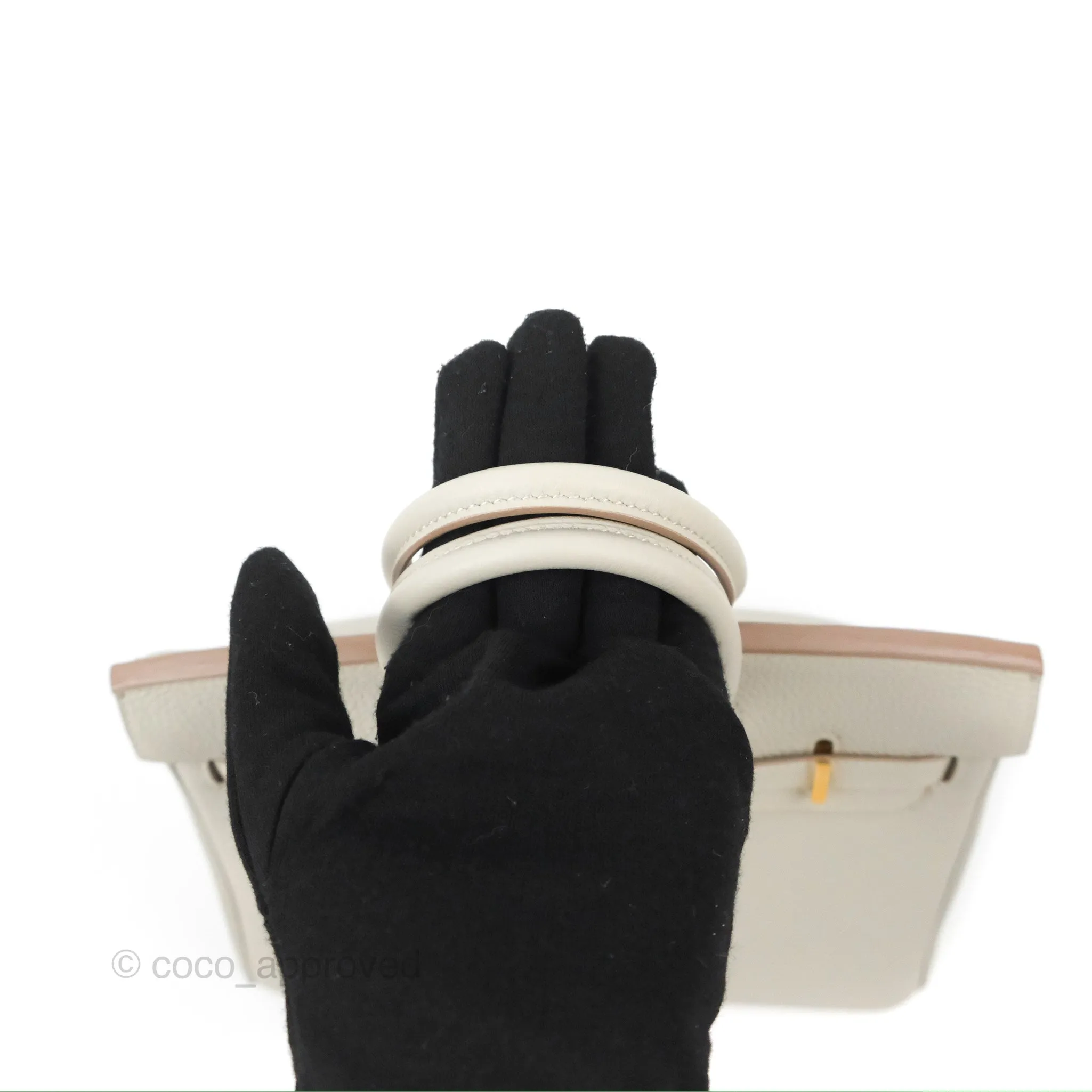 Hermes Birkin 25 Retourne Gris Perle 80 Togo Gold Hardware