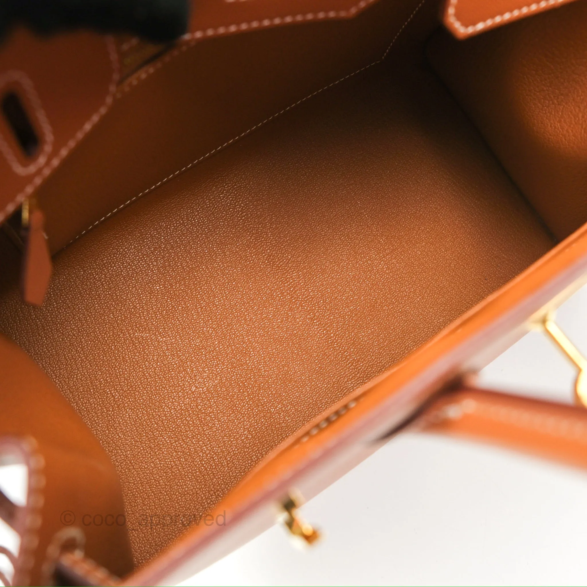 Hermes Birkin 25 Sellier Gold Madame Leather Gold Hardware