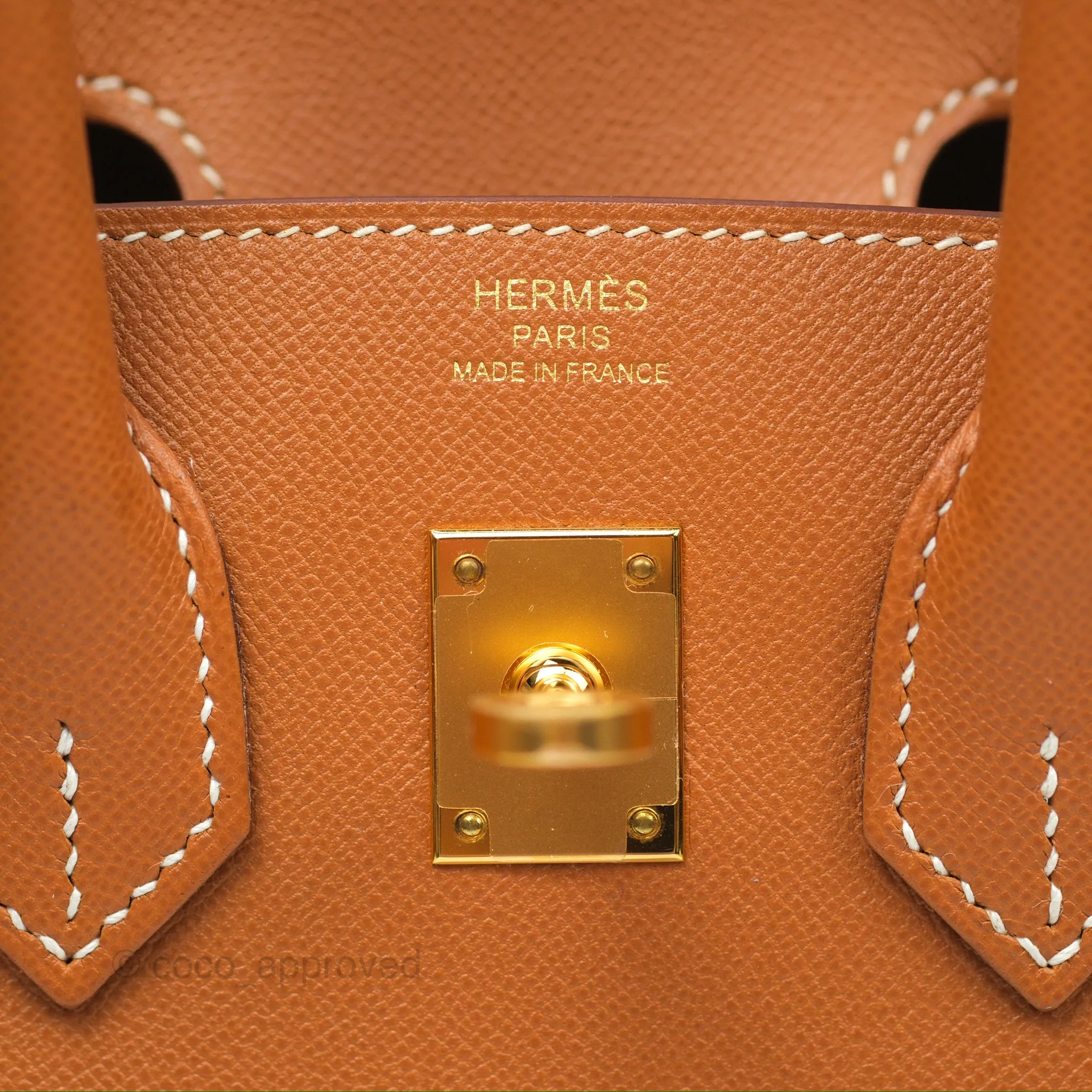 Hermes Birkin 25 Sellier Gold Madame Leather Gold Hardware