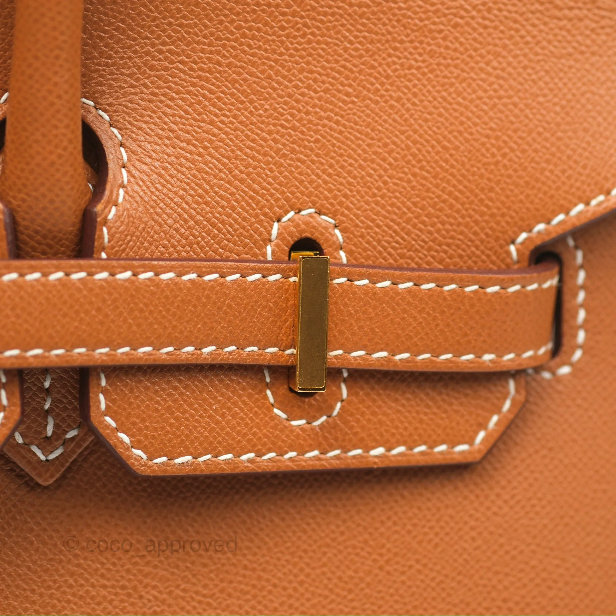 Hermes Birkin 25 Sellier Gold Madame Leather Gold Hardware