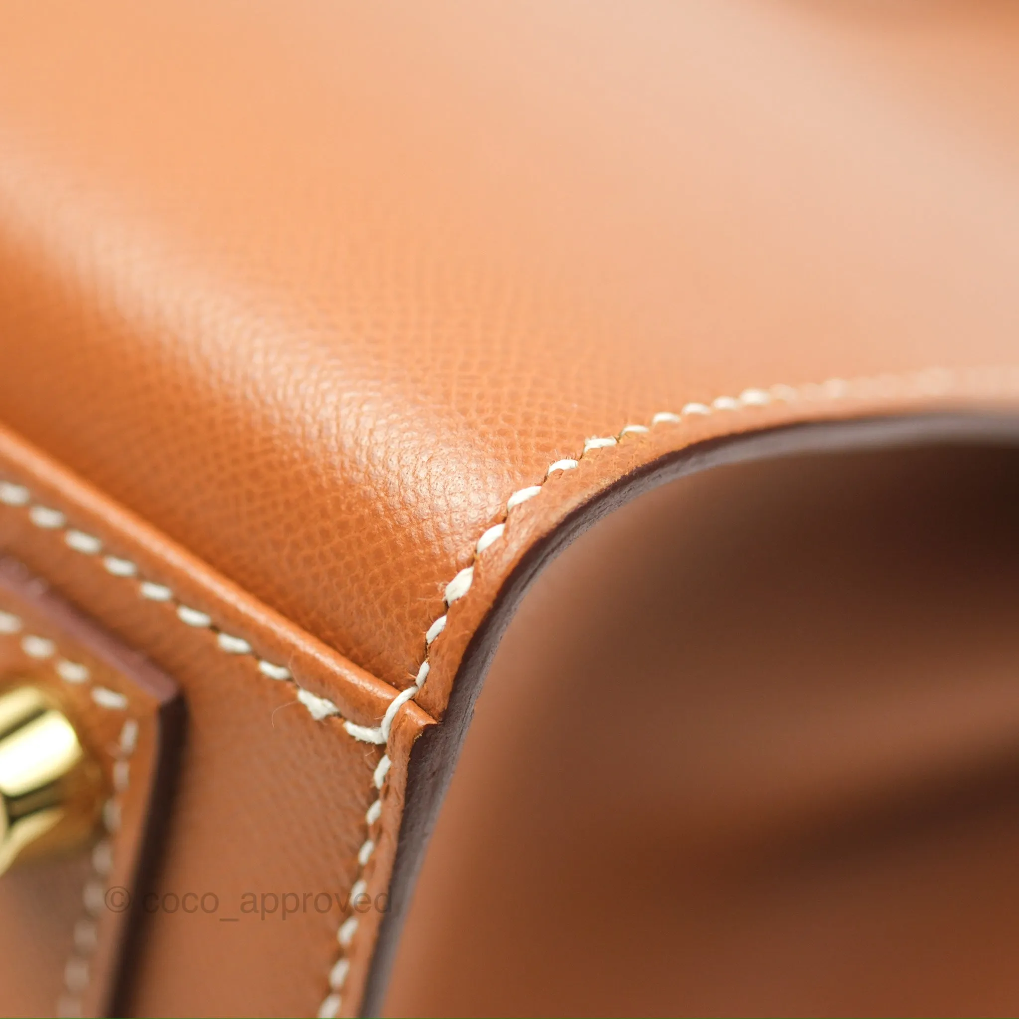 Hermes Birkin 25 Sellier Gold Madame Leather Gold Hardware