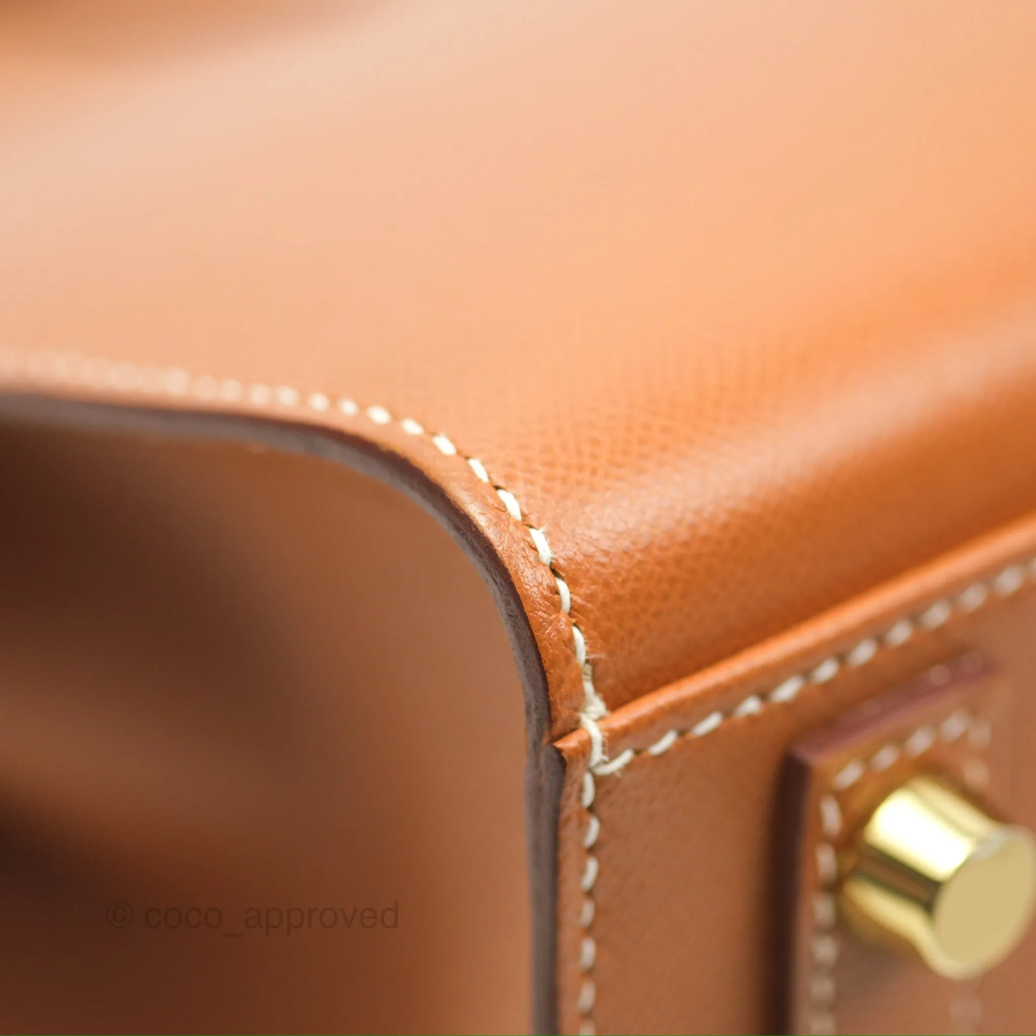 Hermes Birkin 25 Sellier Gold Madame Leather Gold Hardware