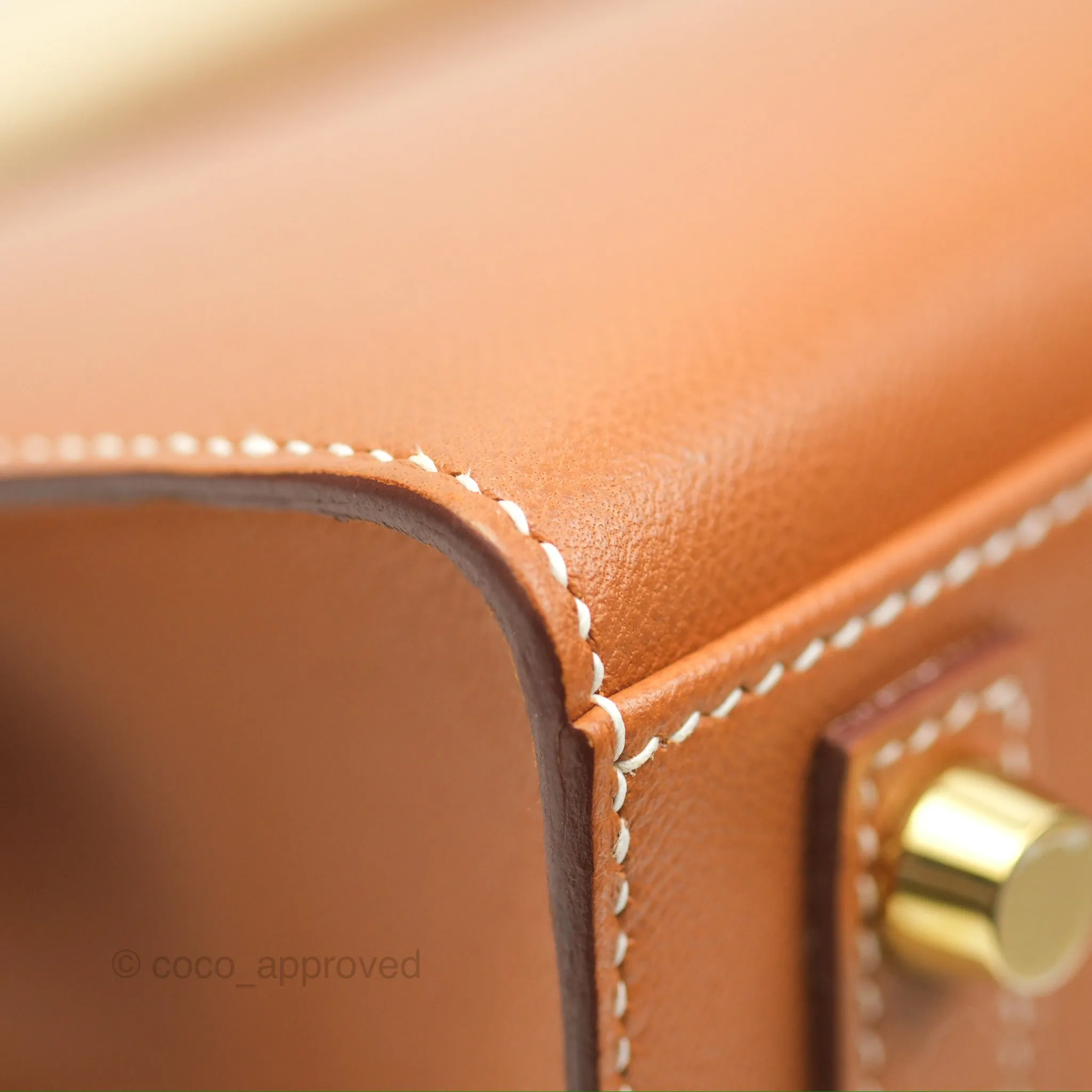 Hermes Birkin 25 Sellier Gold Madame Leather Gold Hardware