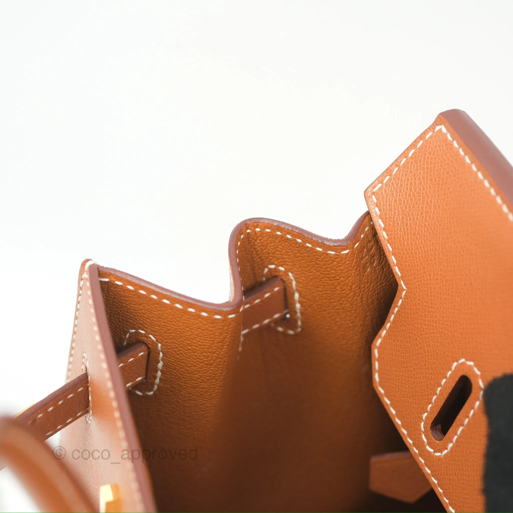 Hermes Birkin 25 Sellier Gold Madame Leather Gold Hardware