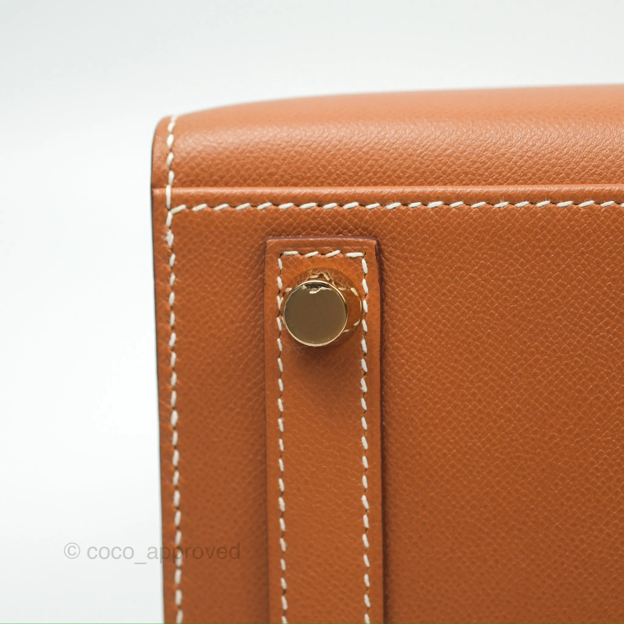 Hermes Birkin 25 Sellier Gold Madame Leather Gold Hardware