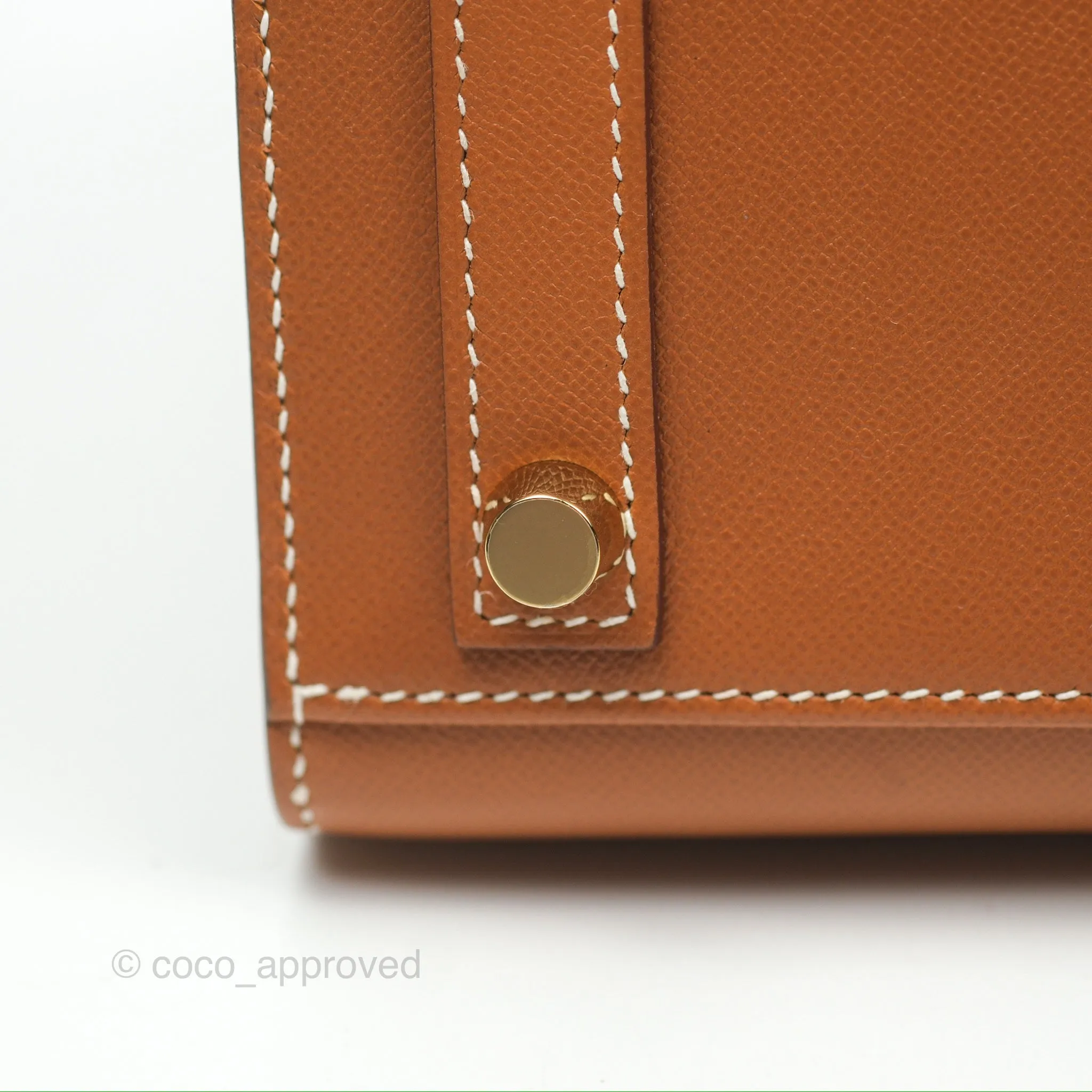 Hermes Birkin 25 Sellier Gold Madame Leather Gold Hardware