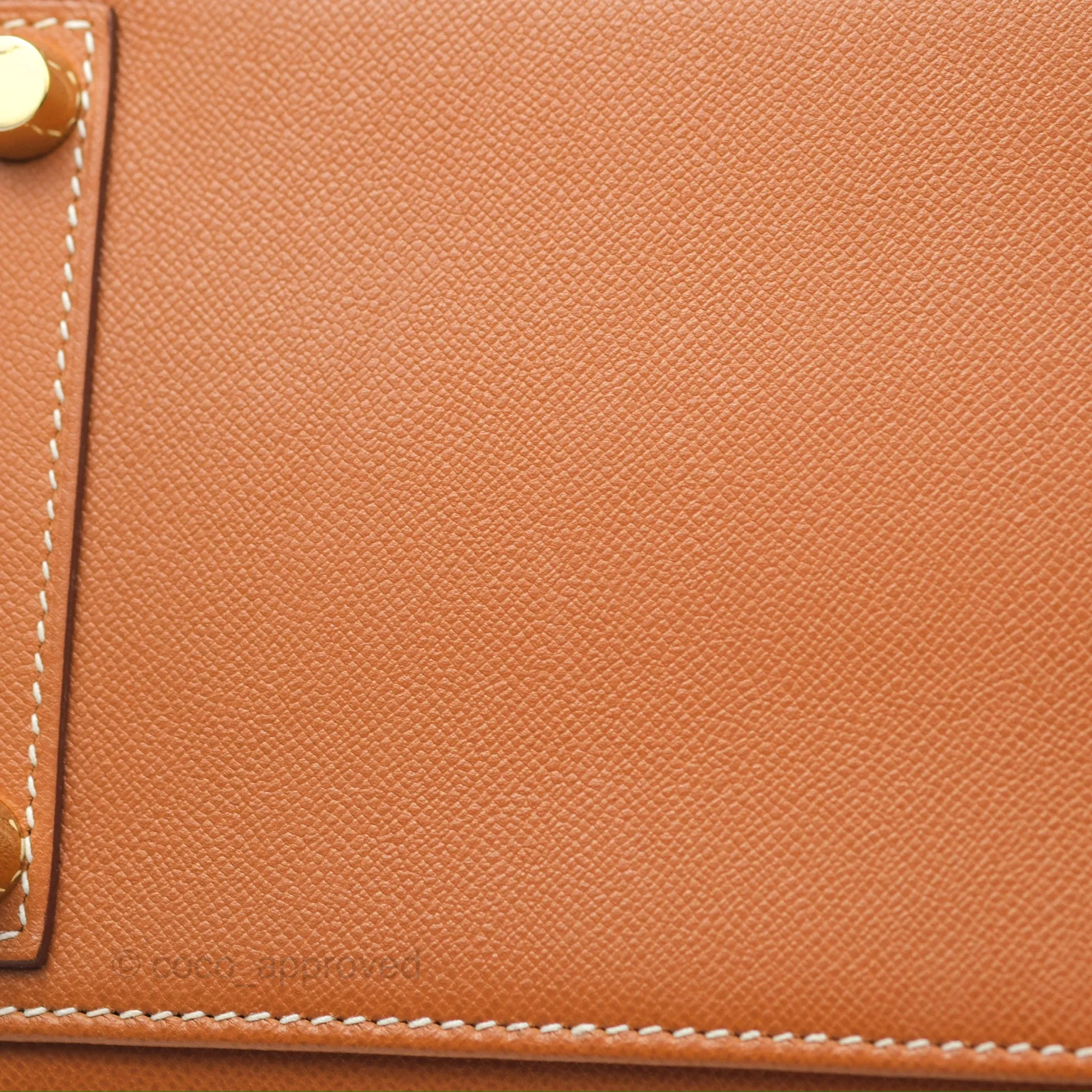 Hermes Birkin 25 Sellier Gold Madame Leather Gold Hardware