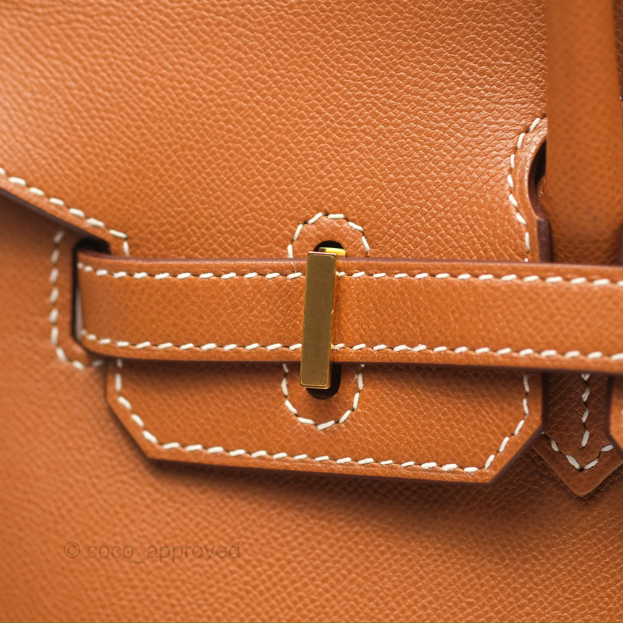 Hermes Birkin 25 Sellier Gold Madame Leather Gold Hardware