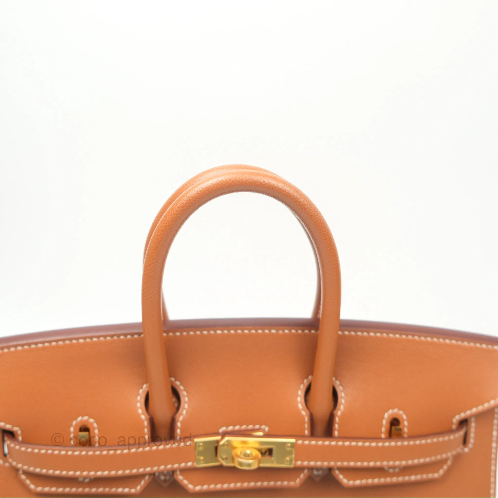 Hermes Birkin 25 Sellier Gold Madame Leather Gold Hardware