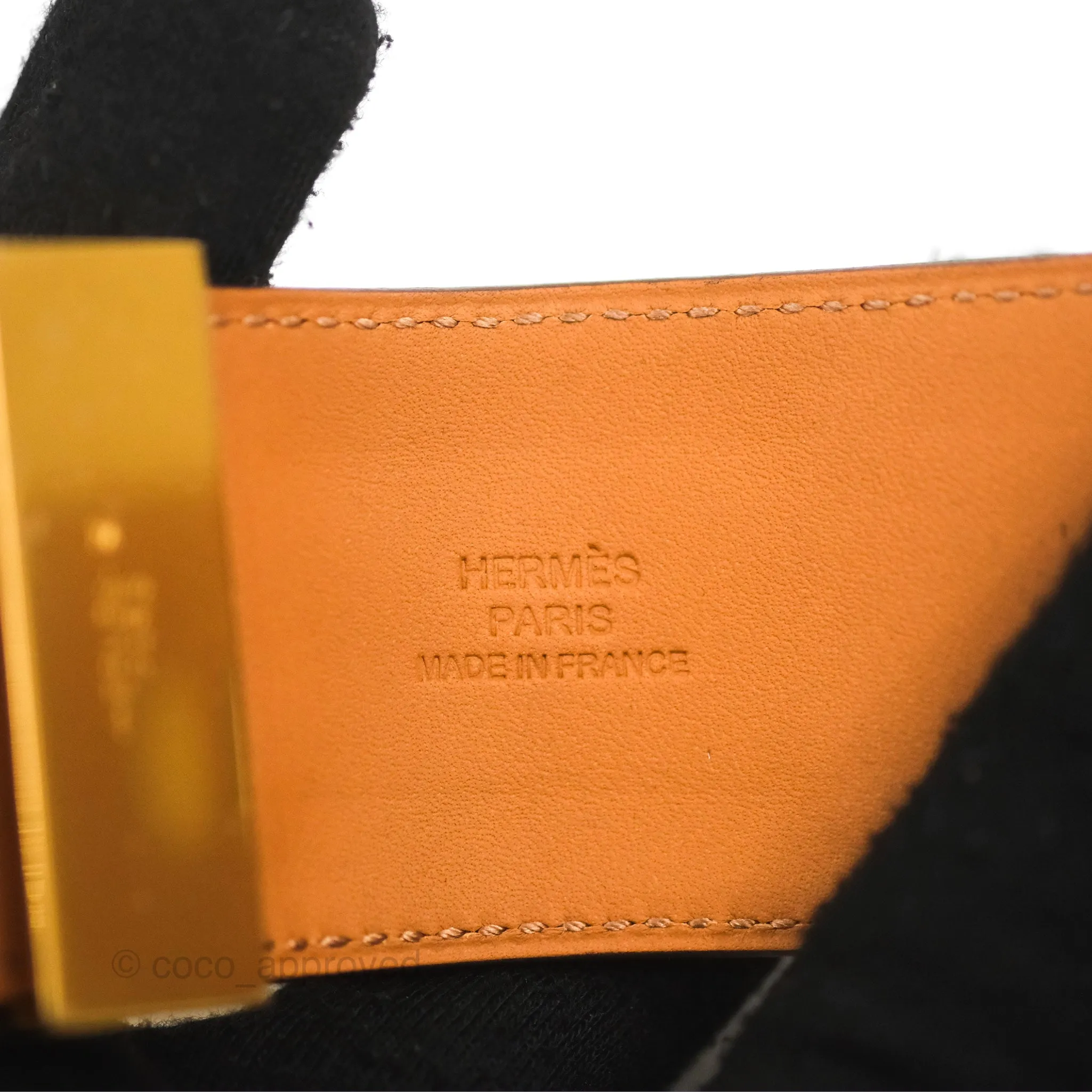 Hermes Collier De Chien 24 Bracelet Red Epsom Gold Hardware