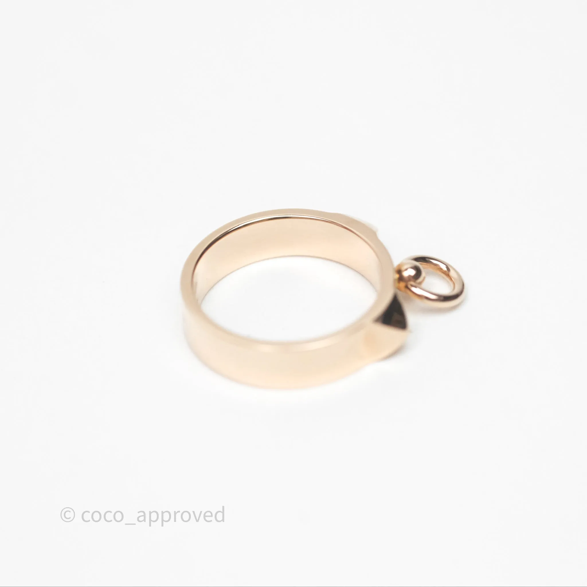 Hermes Collier de Chien Ring PM Rose Gold Size 52