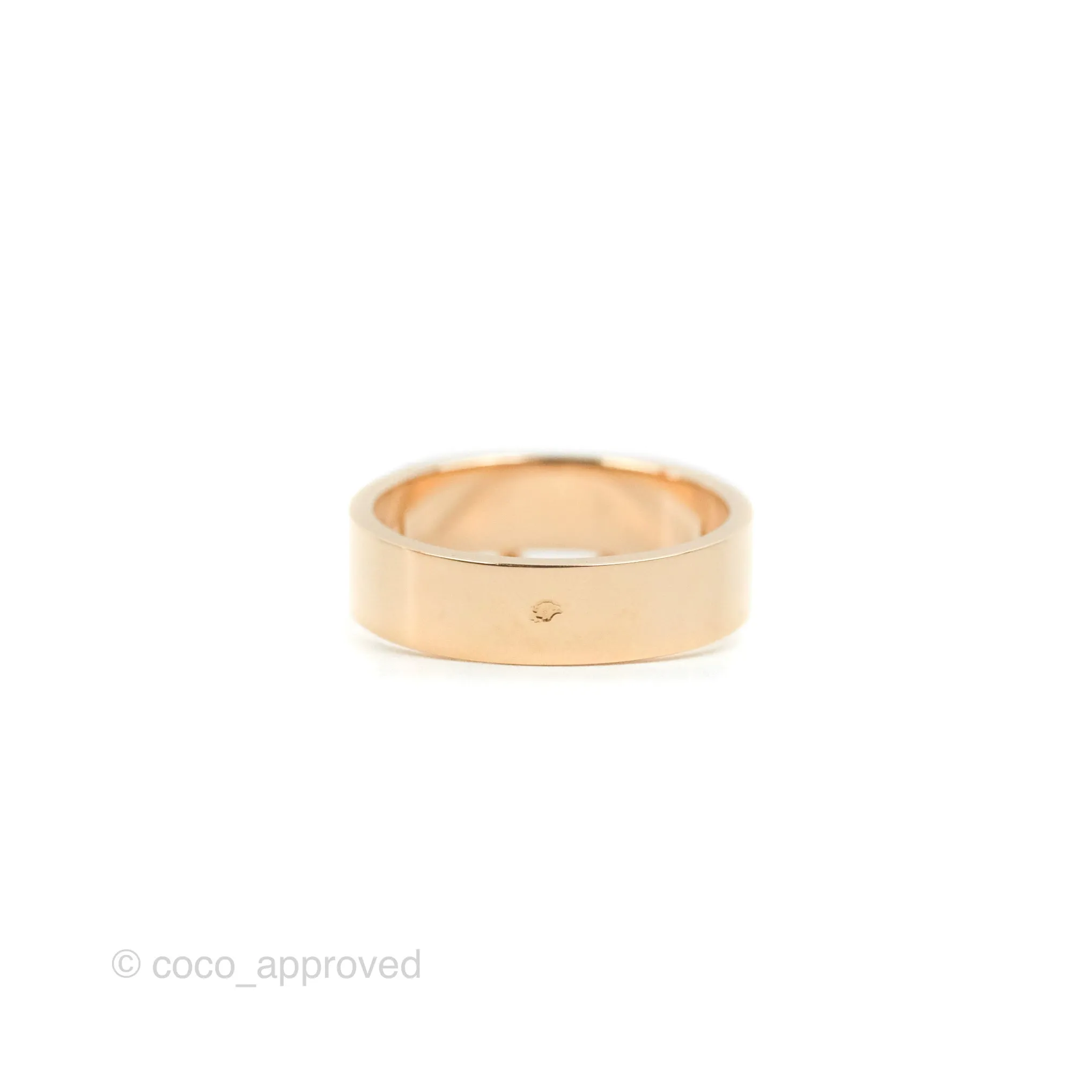 Hermes Collier de Chien Ring Small Model Rose Gold Size 53