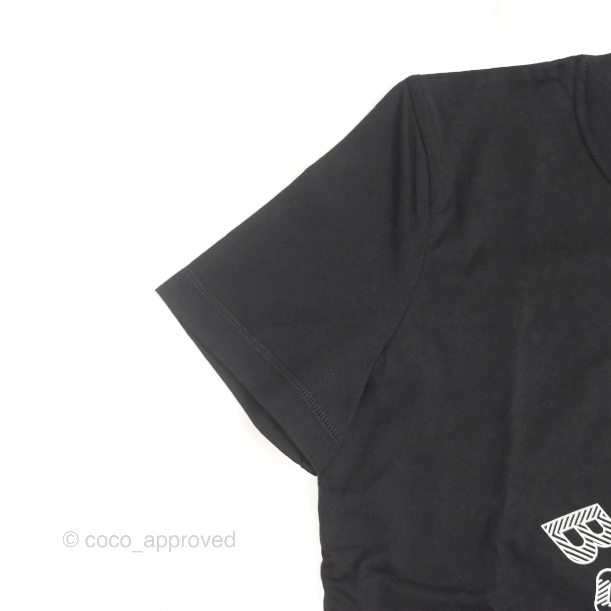 Hermes Do Re Boucles Micro T-shirt Cotton Black Size 36