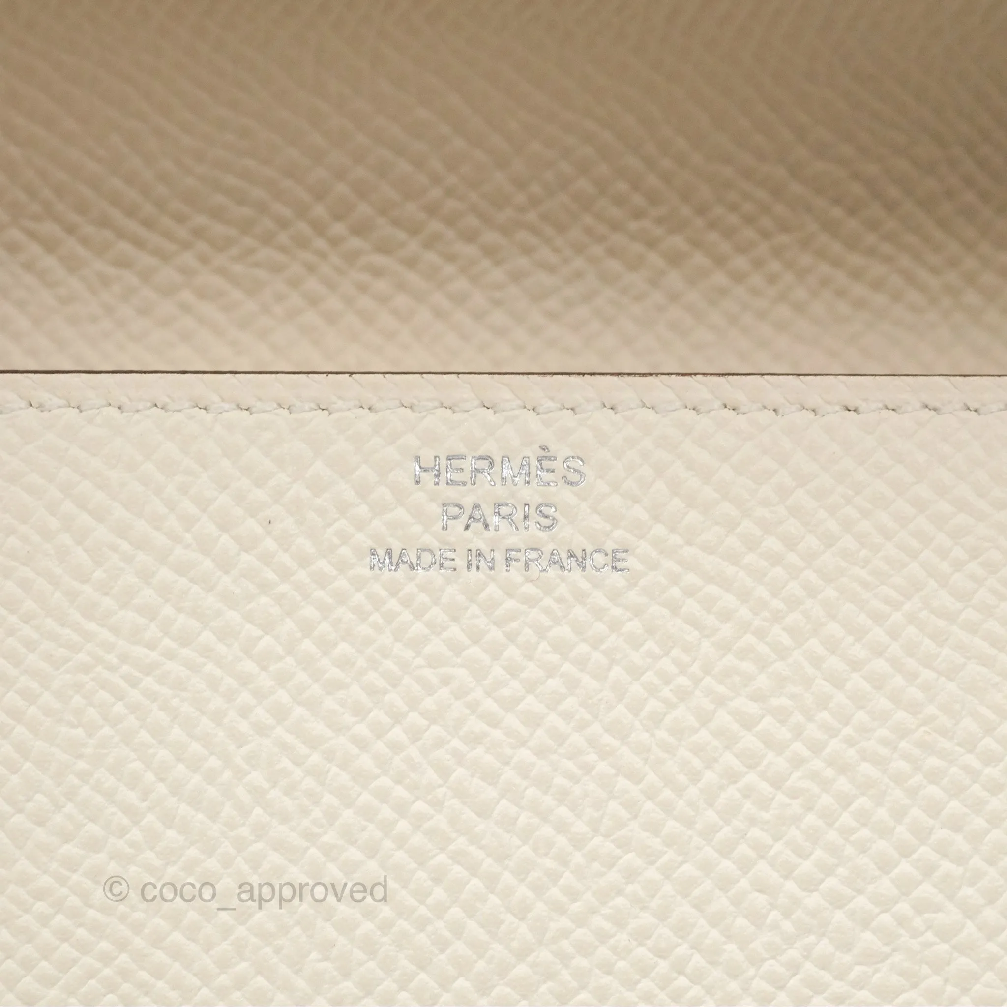 Hermes Epsom Clic 16 Wallet Nata I2 / Biscuit 48 Palladium Hardware